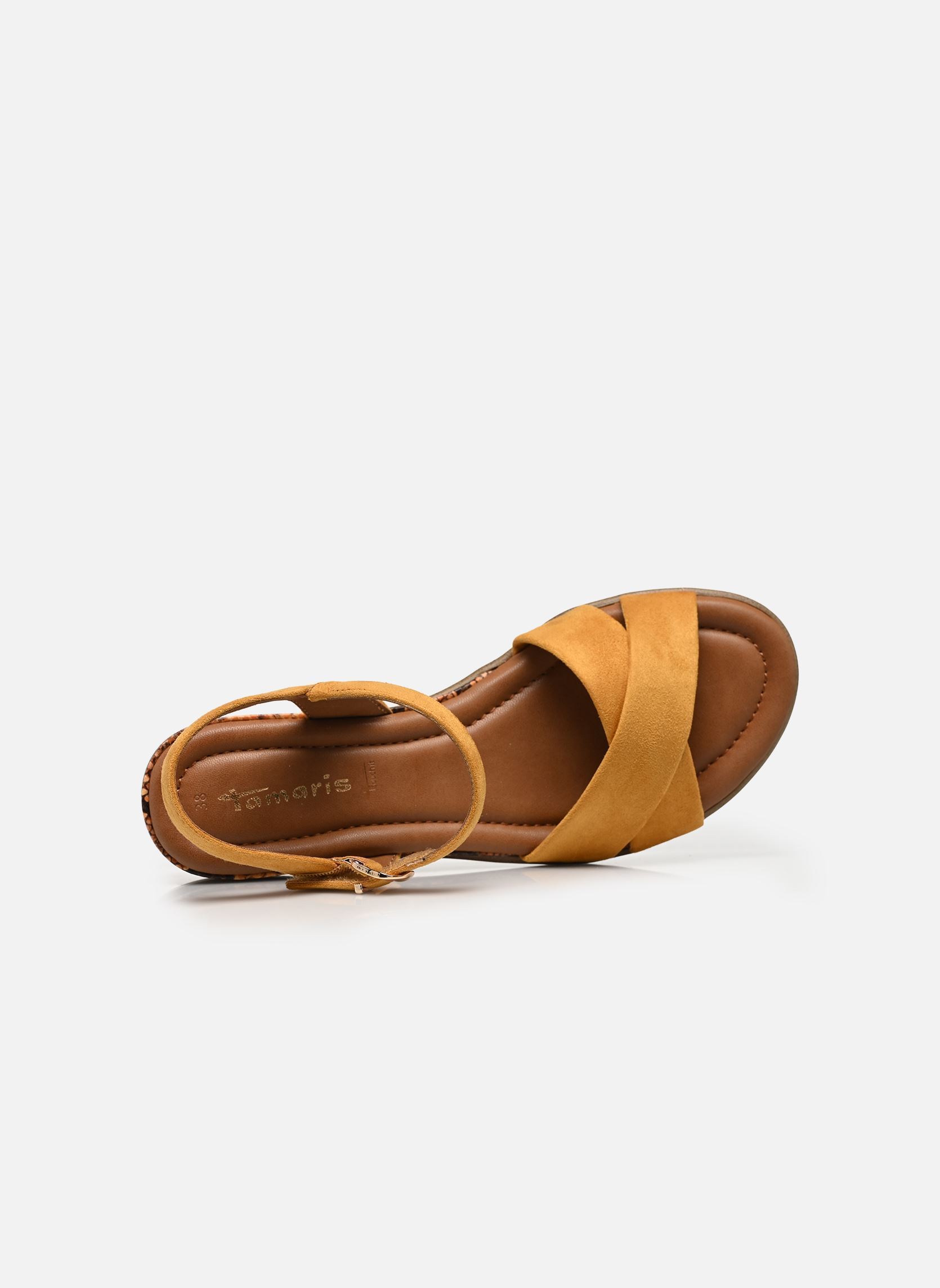 Sandales compensées et plateformes 28116-44 femme jaune Tamaris Sandales compensées et plateformes 28116-44 femme jaune YELLOW