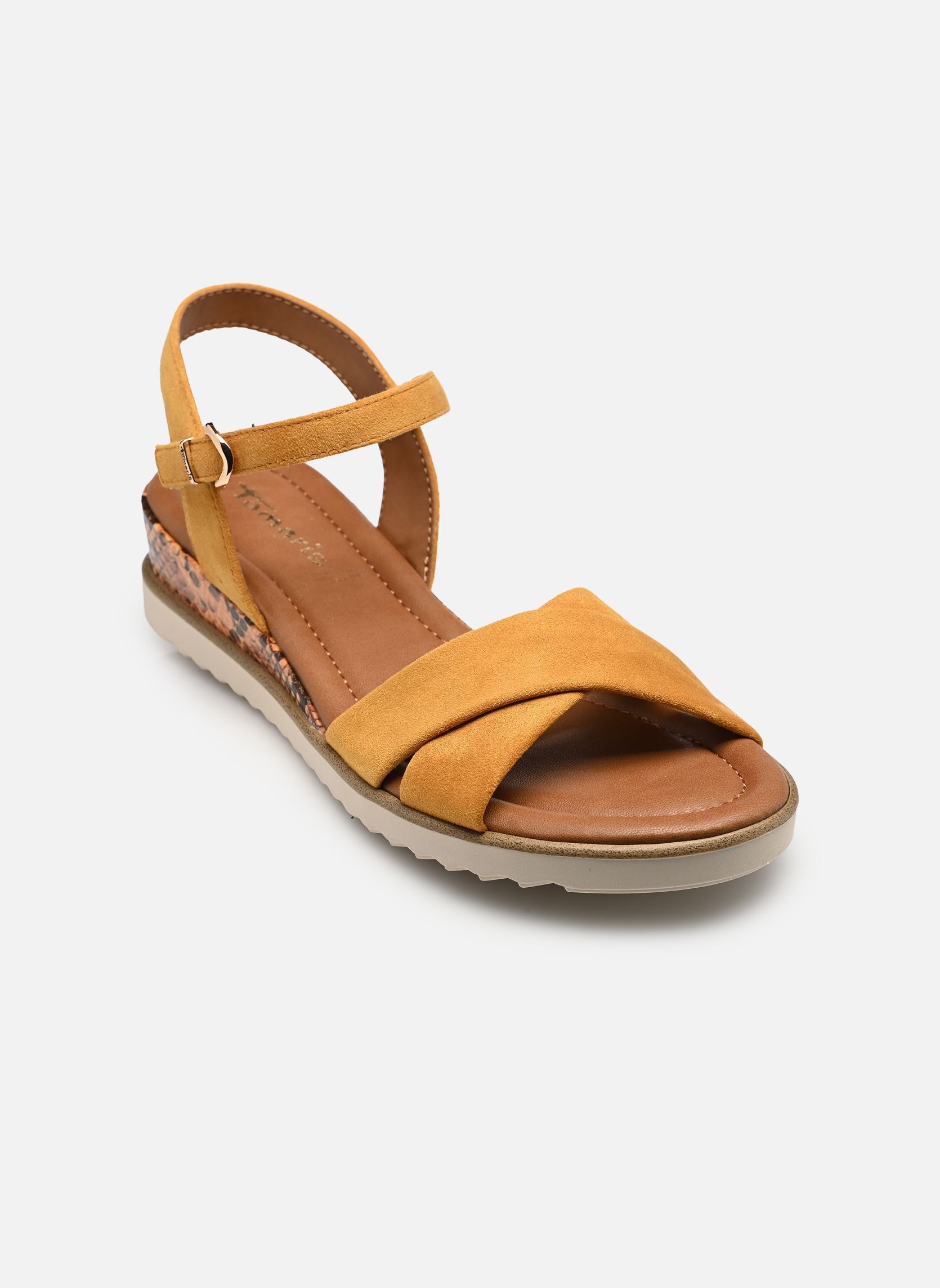 Sandales compensées et plateformes 28116-44 femme jaune Tamaris Sandales compensées et plateformes 28116-44 femme jaune YELLOW