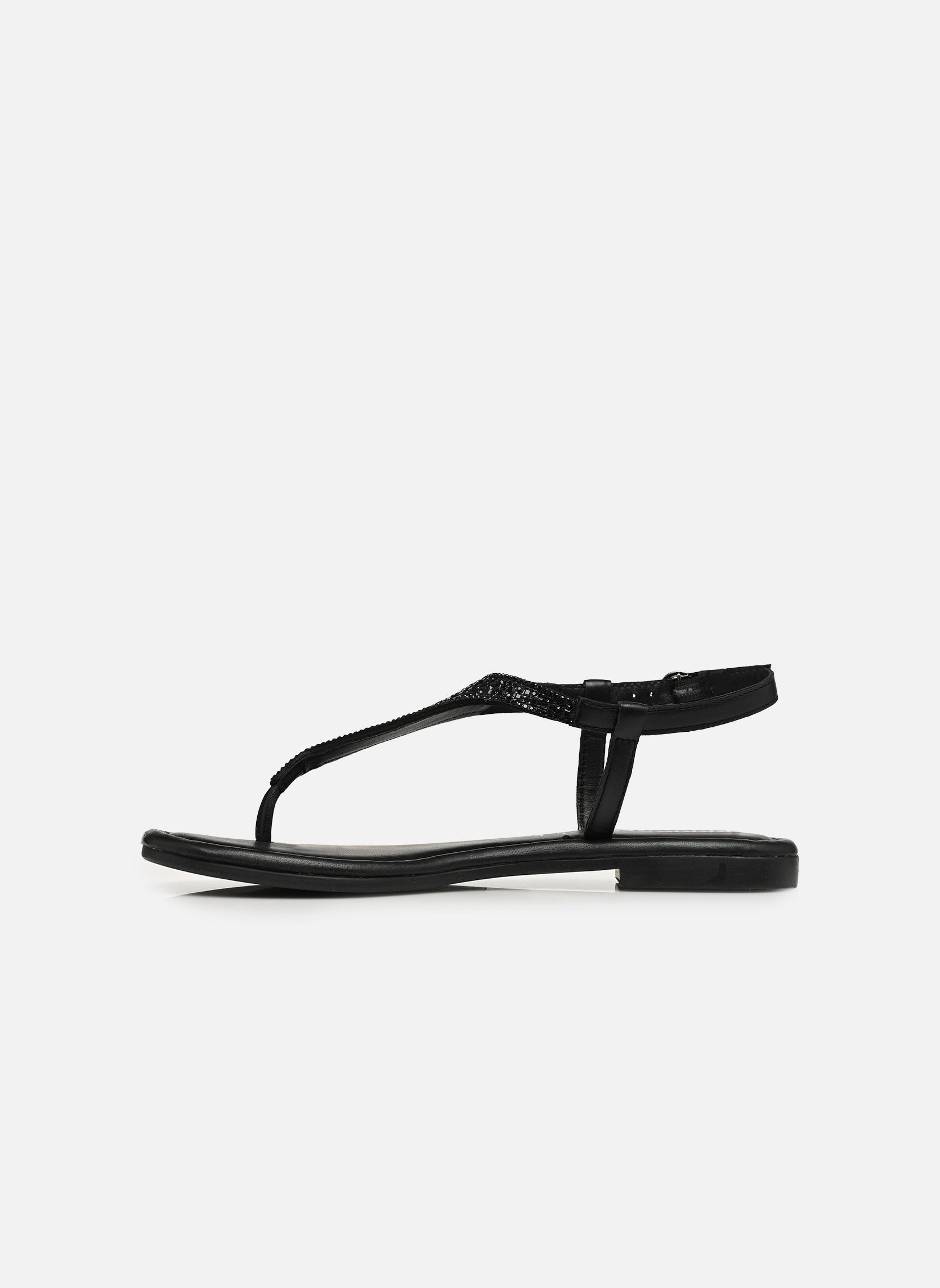 Sandales plates 28132-44 femme noir Tamaris Sandales plates 28132-44 femme noir BLACK GLAM