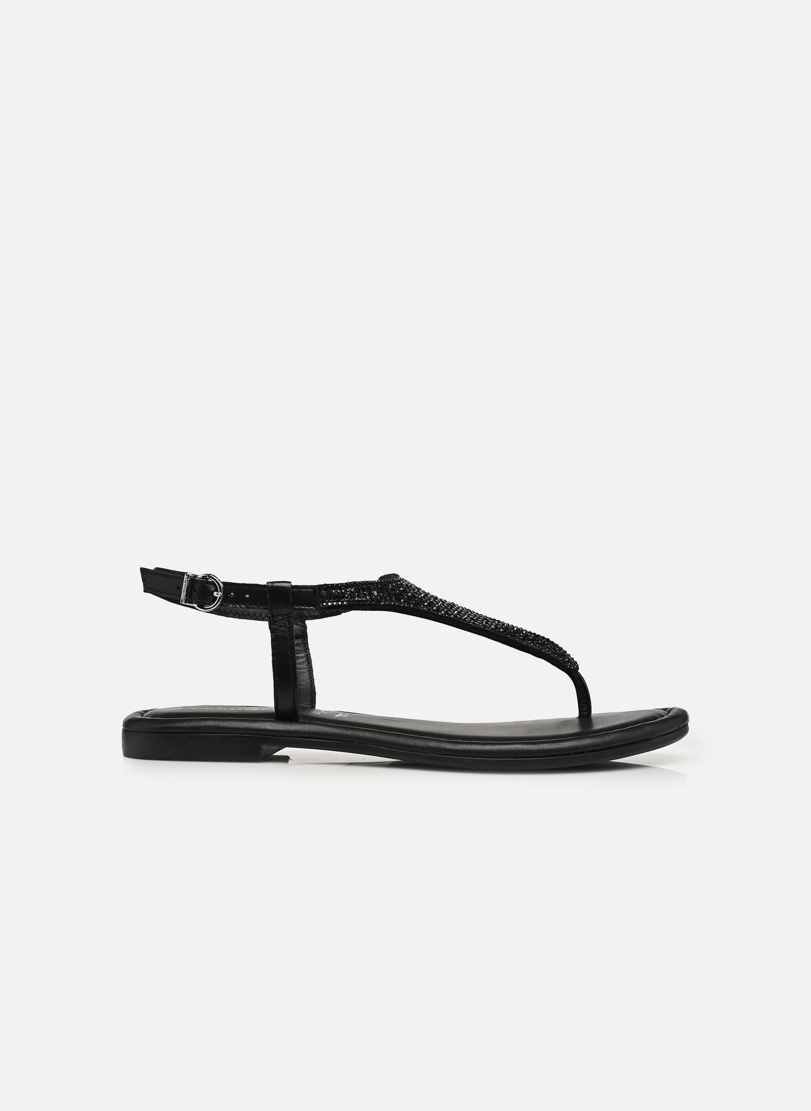 Sandales plates 28132-44 femme noir Tamaris Sandales plates 28132-44 femme noir BLACK GLAM