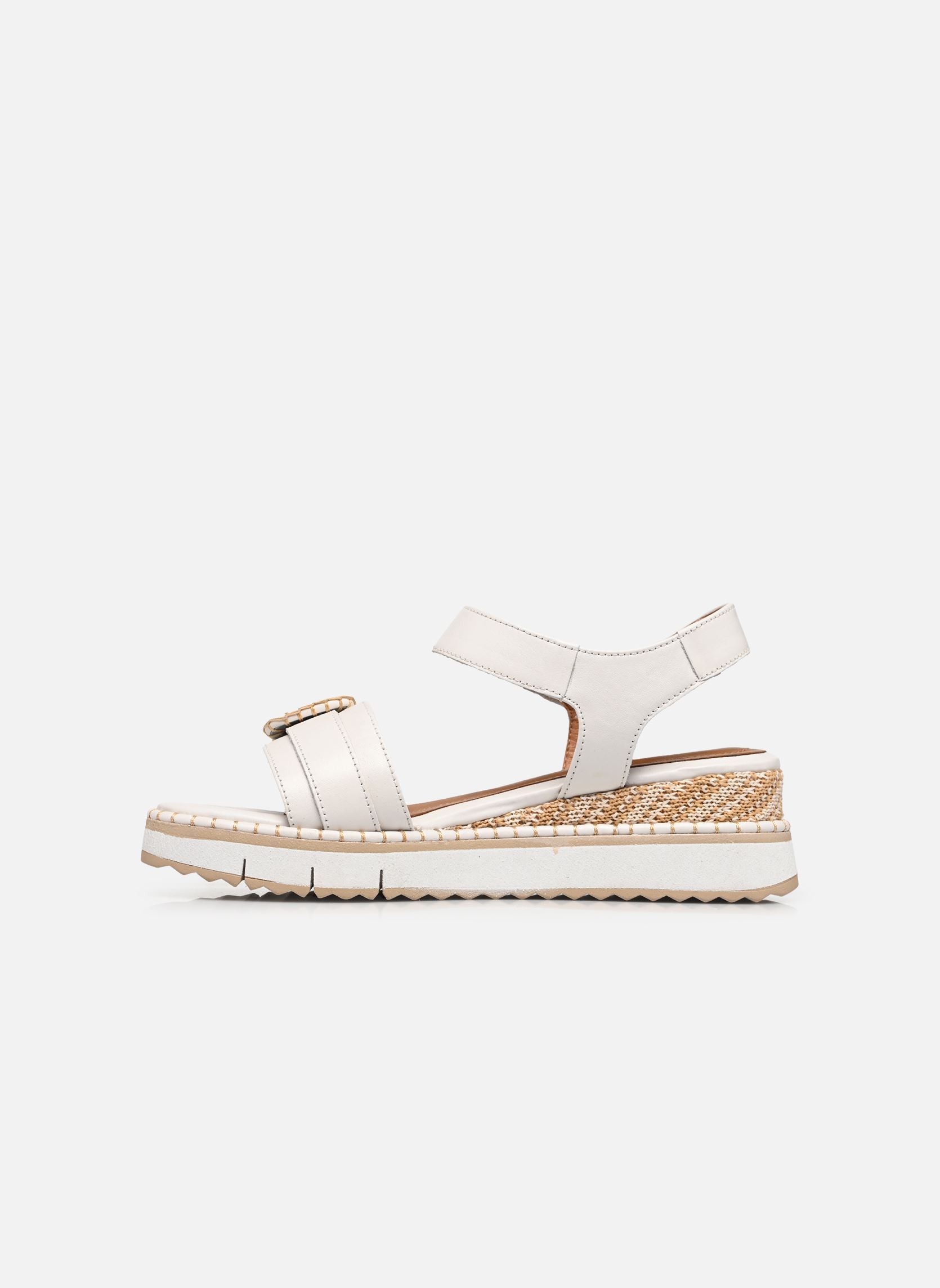 Sandales compensées et plateformes 28223-46 femme blanc Tamaris Sandales compensées et plateformes 28223-46 femme blanc WHITE