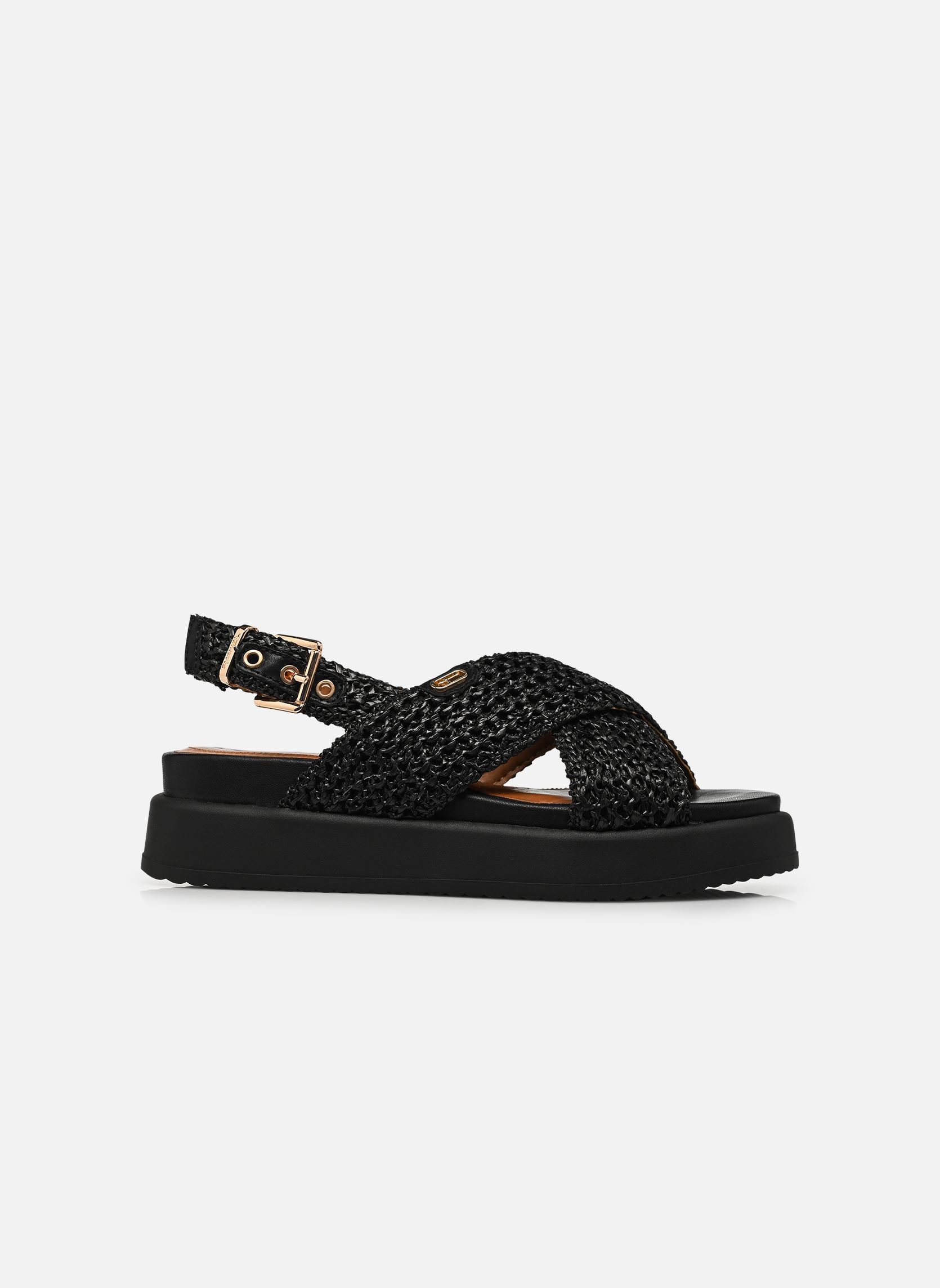 Sandales compensées et plateformes 28224-46 femme noir Tamaris Sandales compensées et plateformes 28224-46 femme noir BLACK