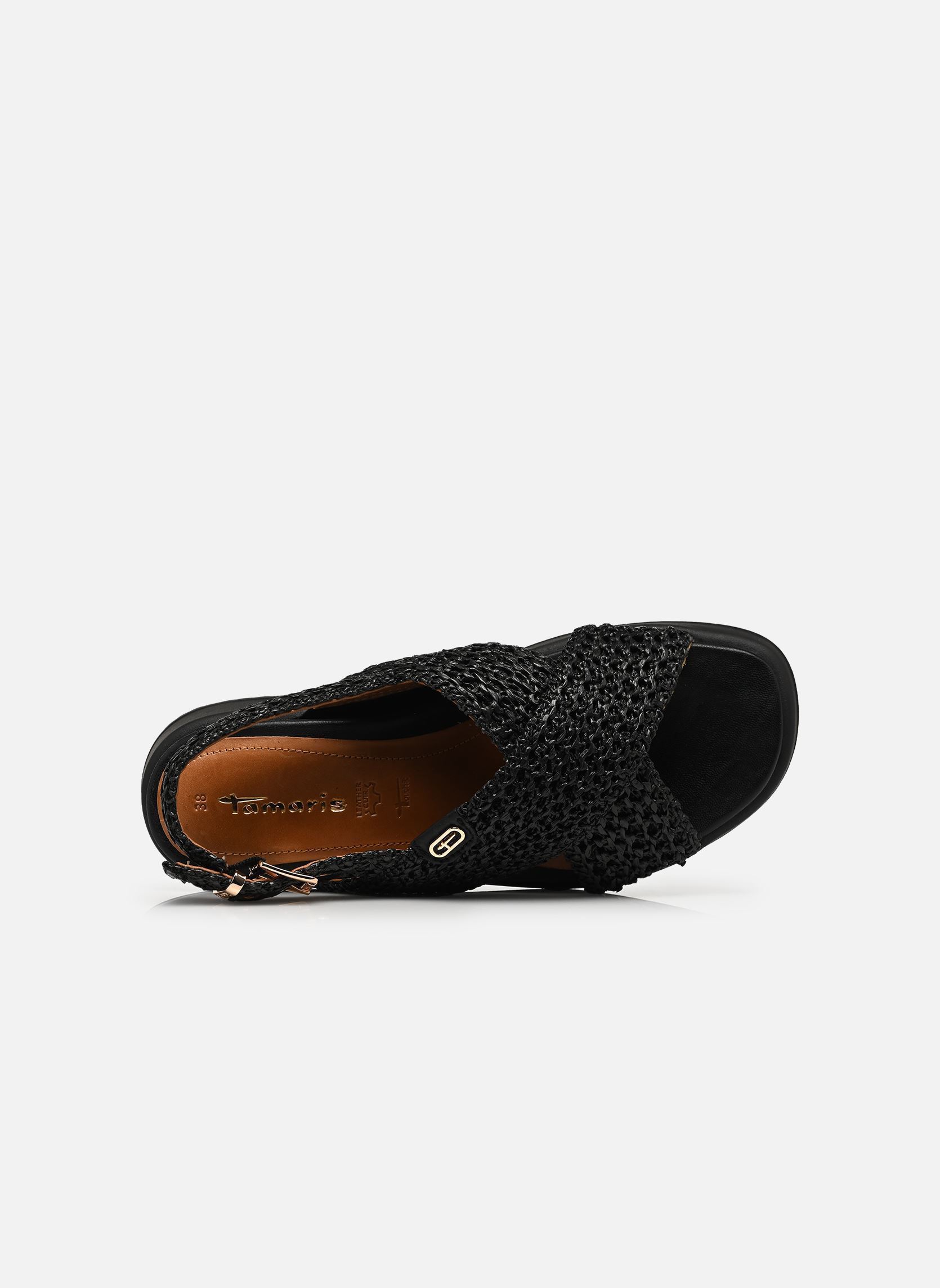 Sandales compensées et plateformes 28224-46 femme noir Tamaris Sandales compensées et plateformes 28224-46 femme noir BLACK