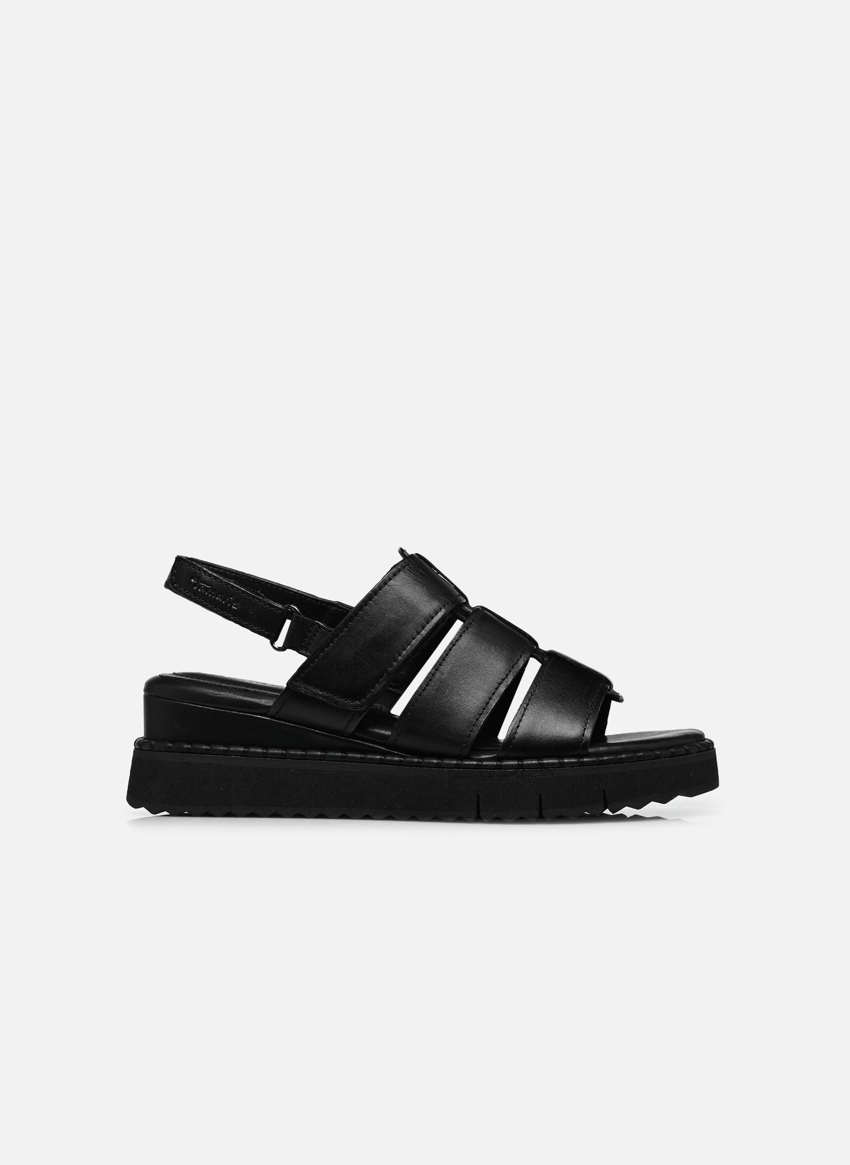 Sandalen met sleehak en plateau 28243-46 dames zwart Tamaris Sandalen met sleehak en plateau 28243-46 dames zwart BLACK LEATHER