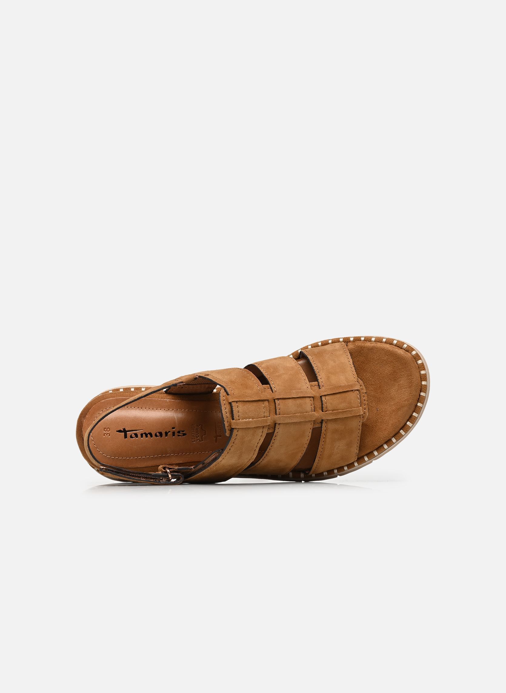 Keil- und Plateausandalen 28243-46 damen braun Tamaris Keil- und Plateausandalen 28243-46 damen braun COGNAC