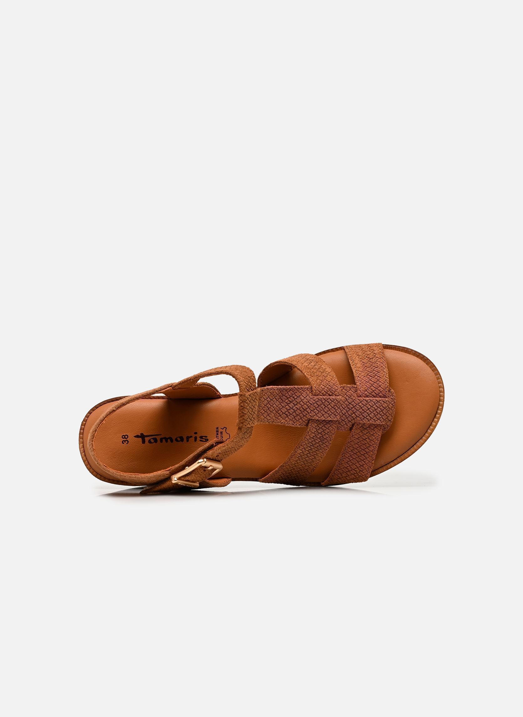 Sandalen 28302-46 dames bruin Tamaris Sandalen 28302-46 dames bruin BROWN STRUCT.