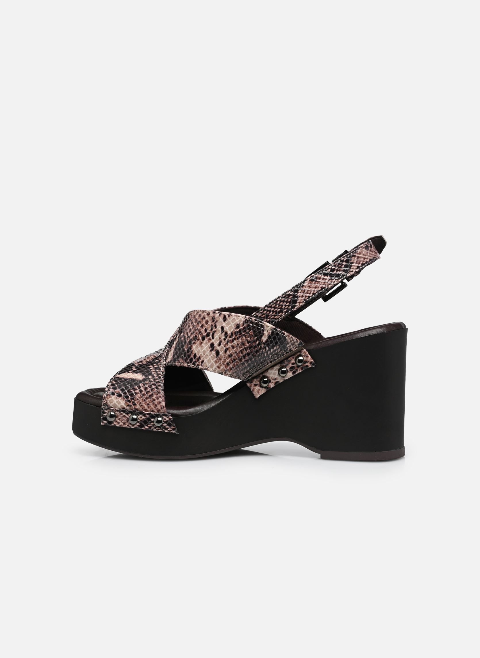 Sandales compensées et plateformes 28332-46 femme marron Tamaris Sandales compensées et plateformes 28332-46 femme marron BROWN SNAKE