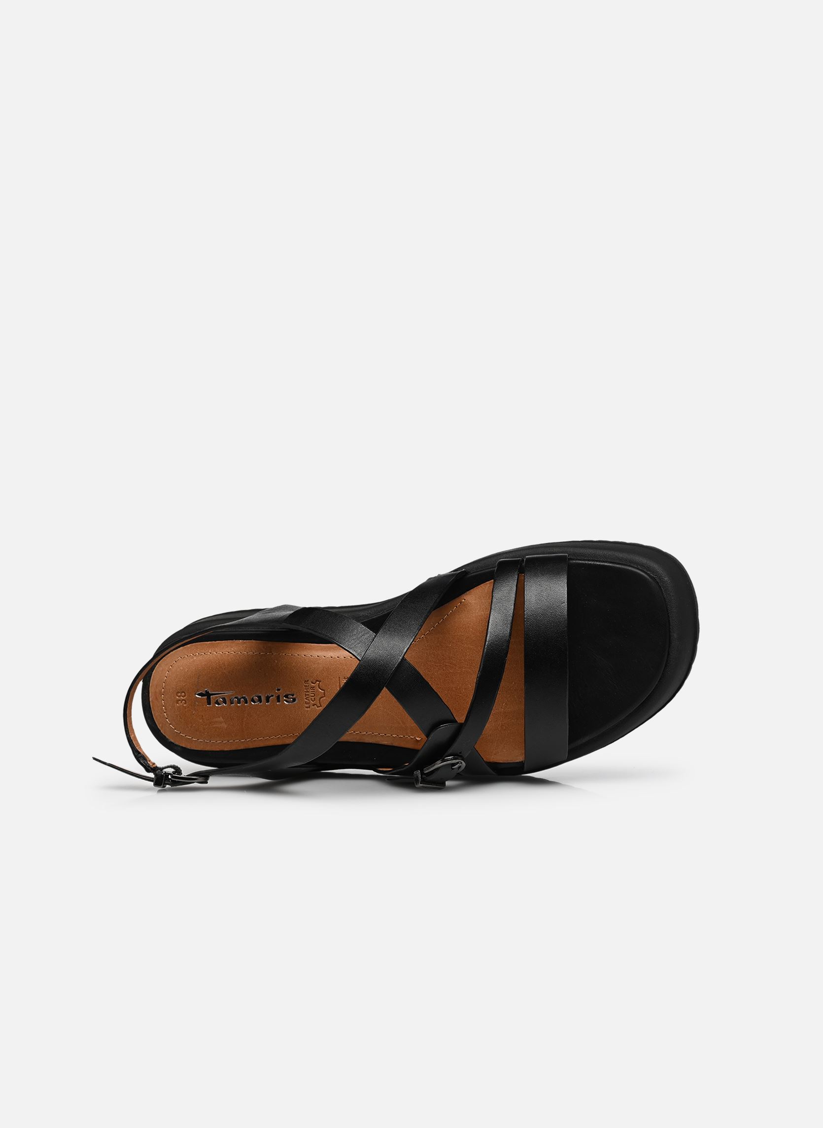 Sandales compensées et plateformes 28365-46 femme noir Tamaris Sandales compensées et plateformes 28365-46 femme noir BLACK