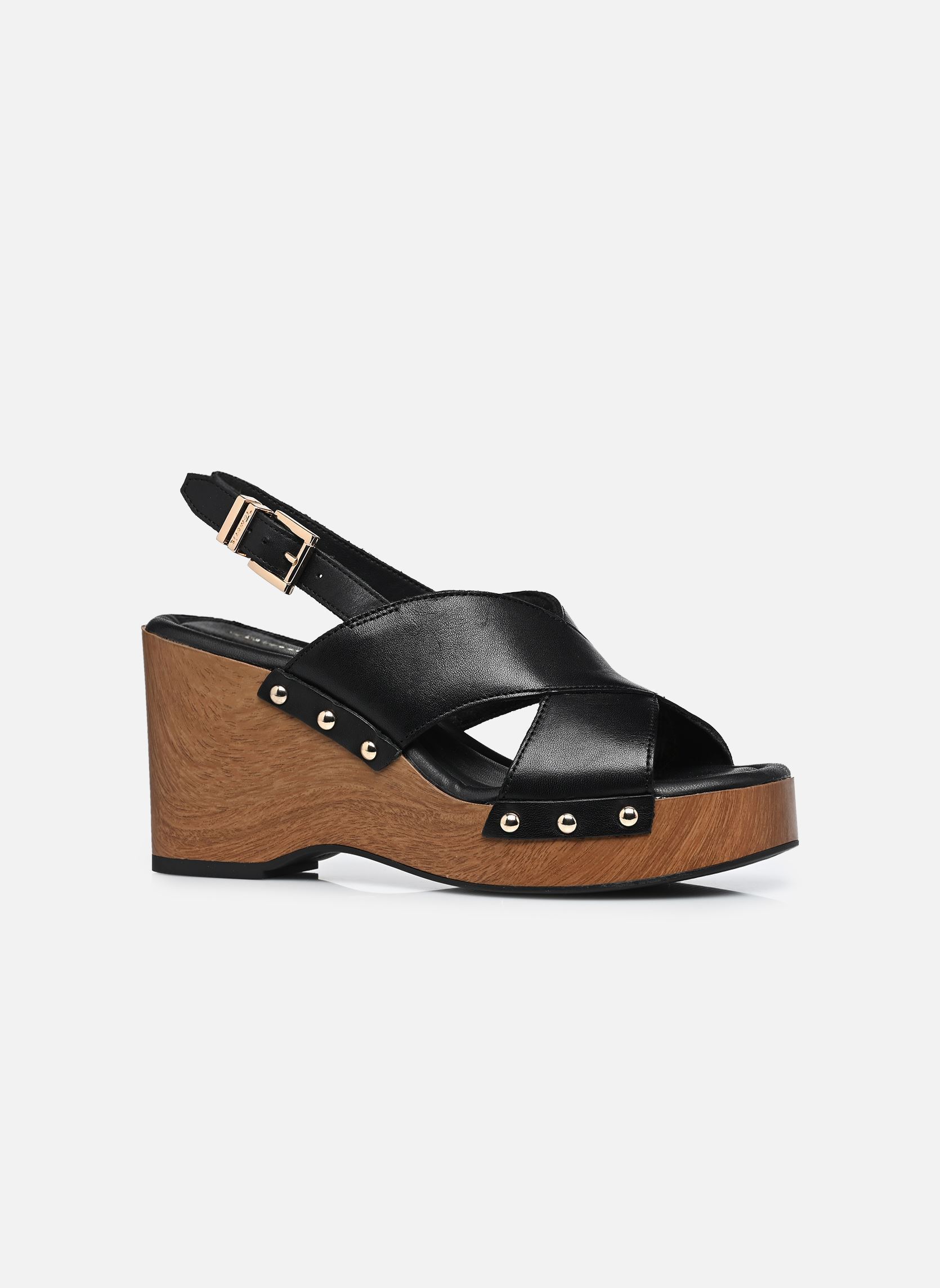 Sandales compensées et plateformes 28374-46 femme noir Tamaris Sandales compensées et plateformes 28374-46 femme noir BLACK
