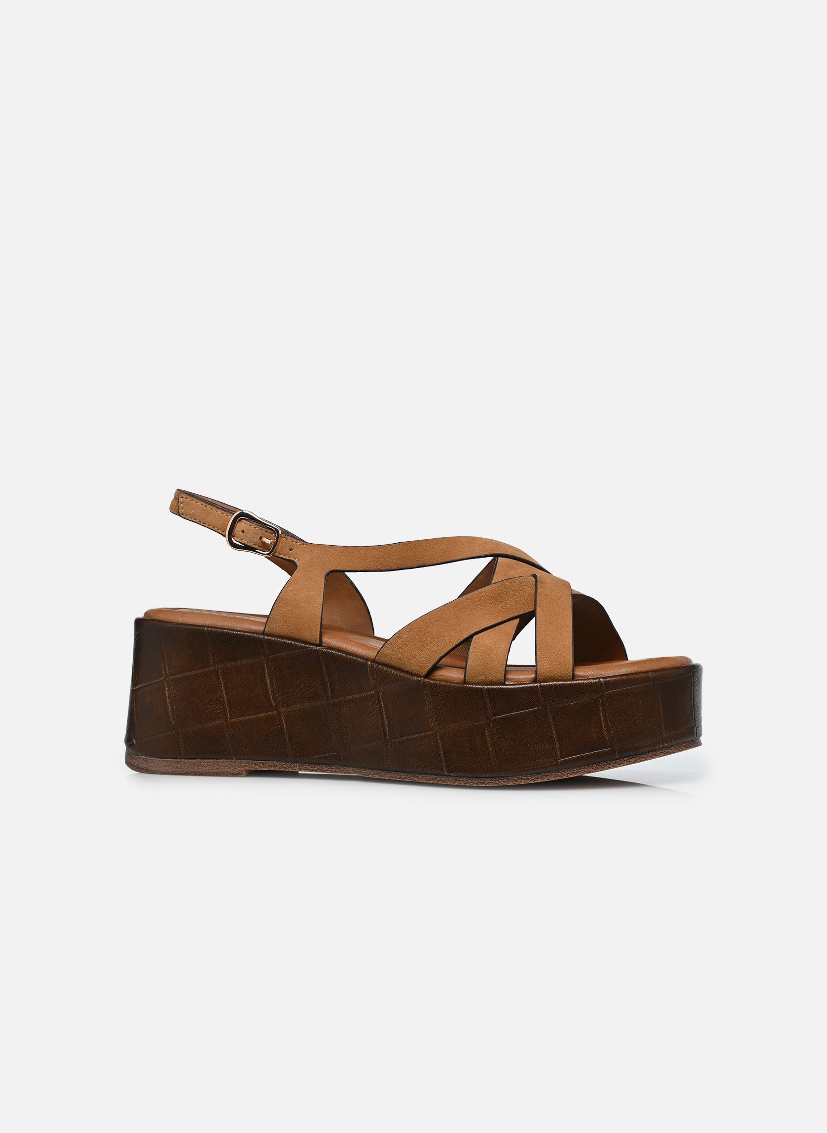 Sandales compensées et plateformes 28380-46 femme marron Tamaris Sandales compensées et plateformes 28380-46 femme marron COGNAC