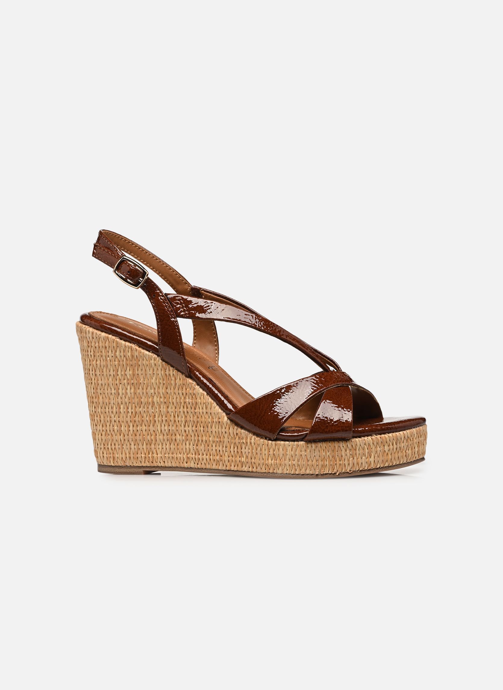 Keil- und Plateausandalen 28381-46 damen braun Tamaris Keil- und Plateausandalen 28381-46 damen braun COGNAC PATENT