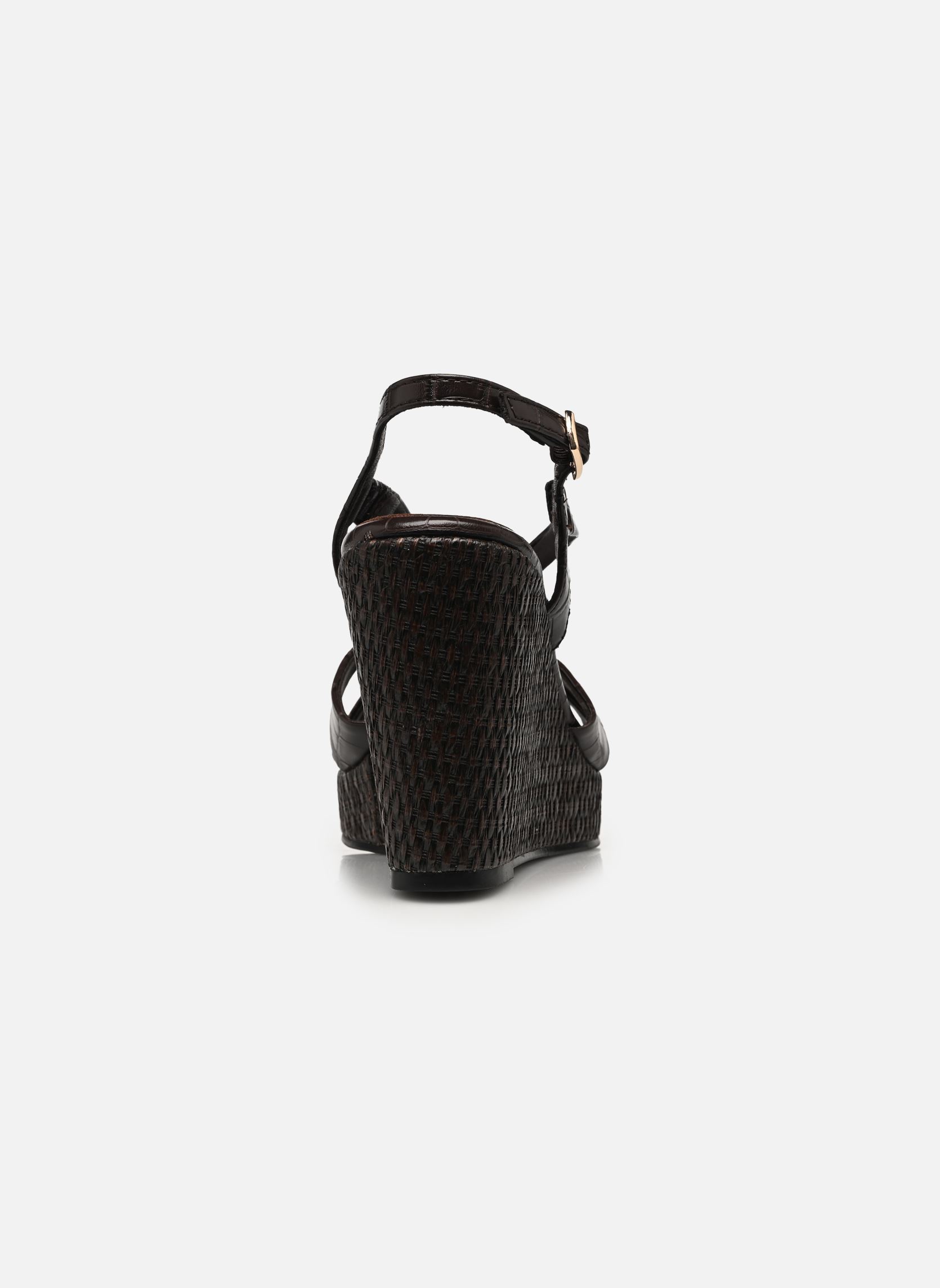 Sandali con zeppa e plateau 28381-46 donna marrone Tamaris Sandali con zeppa e plateau 28381-46 donna marrone MOCCA CROCO