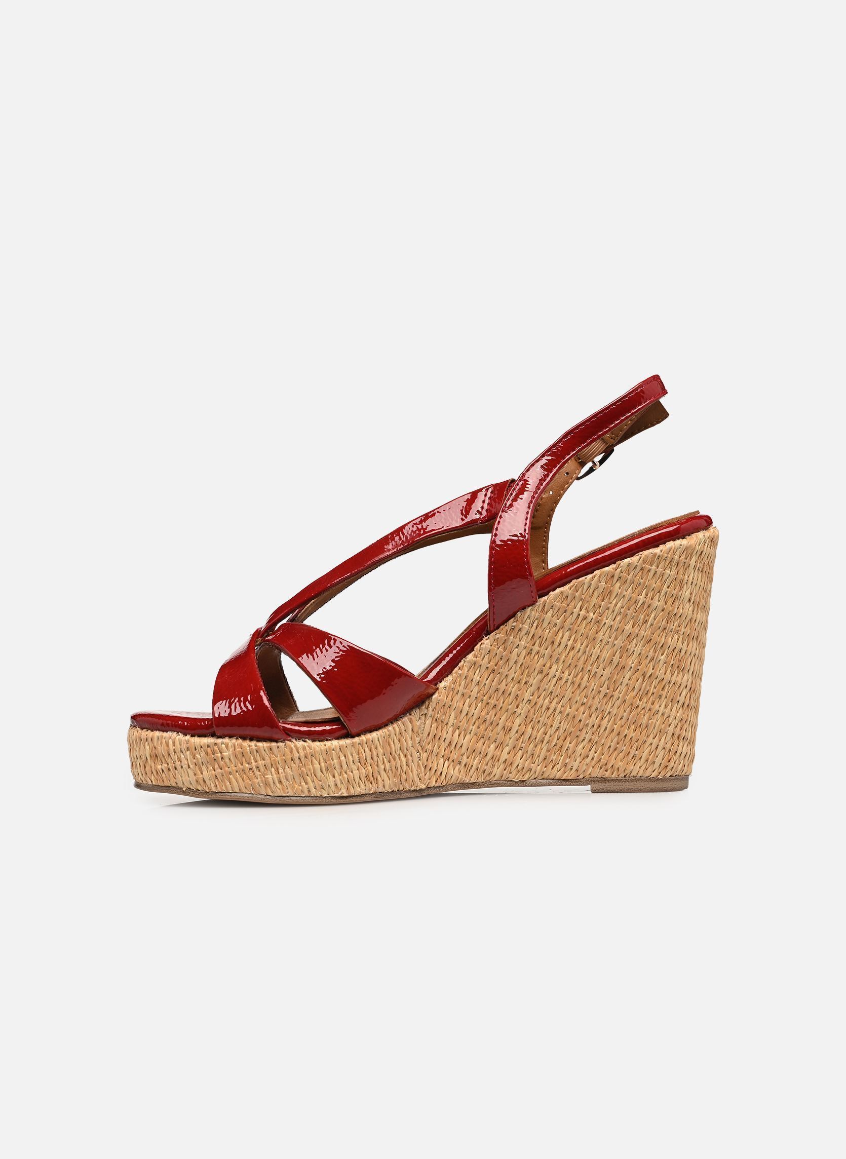 Sandalen met sleehak en plateau 28381-46 dames rood Tamaris Sandalen met sleehak en plateau 28381-46 dames rood CHERRY PATENT