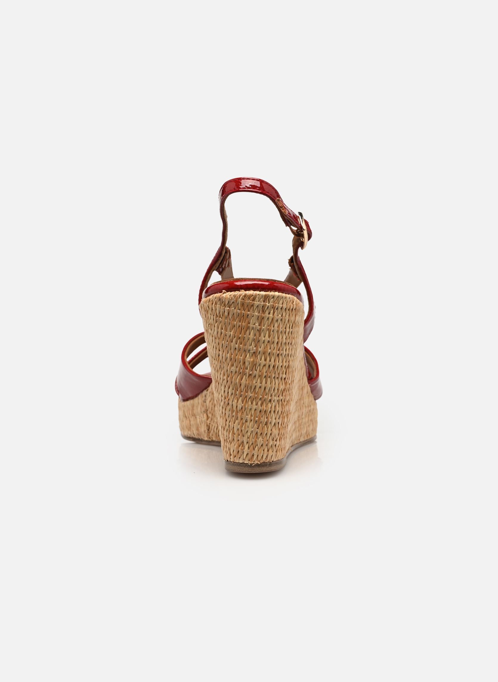 Sandalen met sleehak en plateau 28381-46 dames rood Tamaris Sandalen met sleehak en plateau 28381-46 dames rood CHERRY PATENT