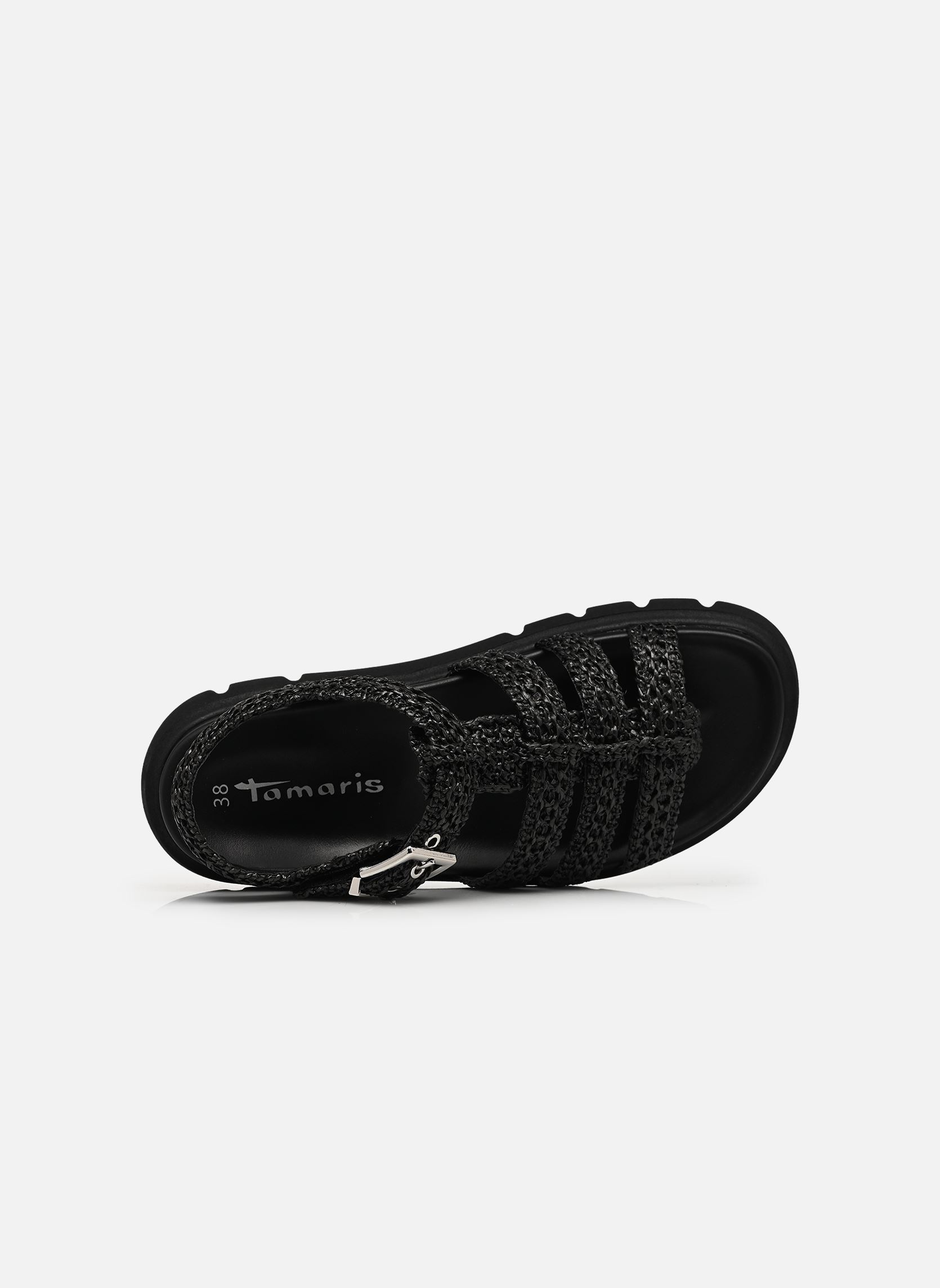 Sandales compensées et plateformes 28402-46 femme noir Tamaris Sandales compensées et plateformes 28402-46 femme noir BLACK