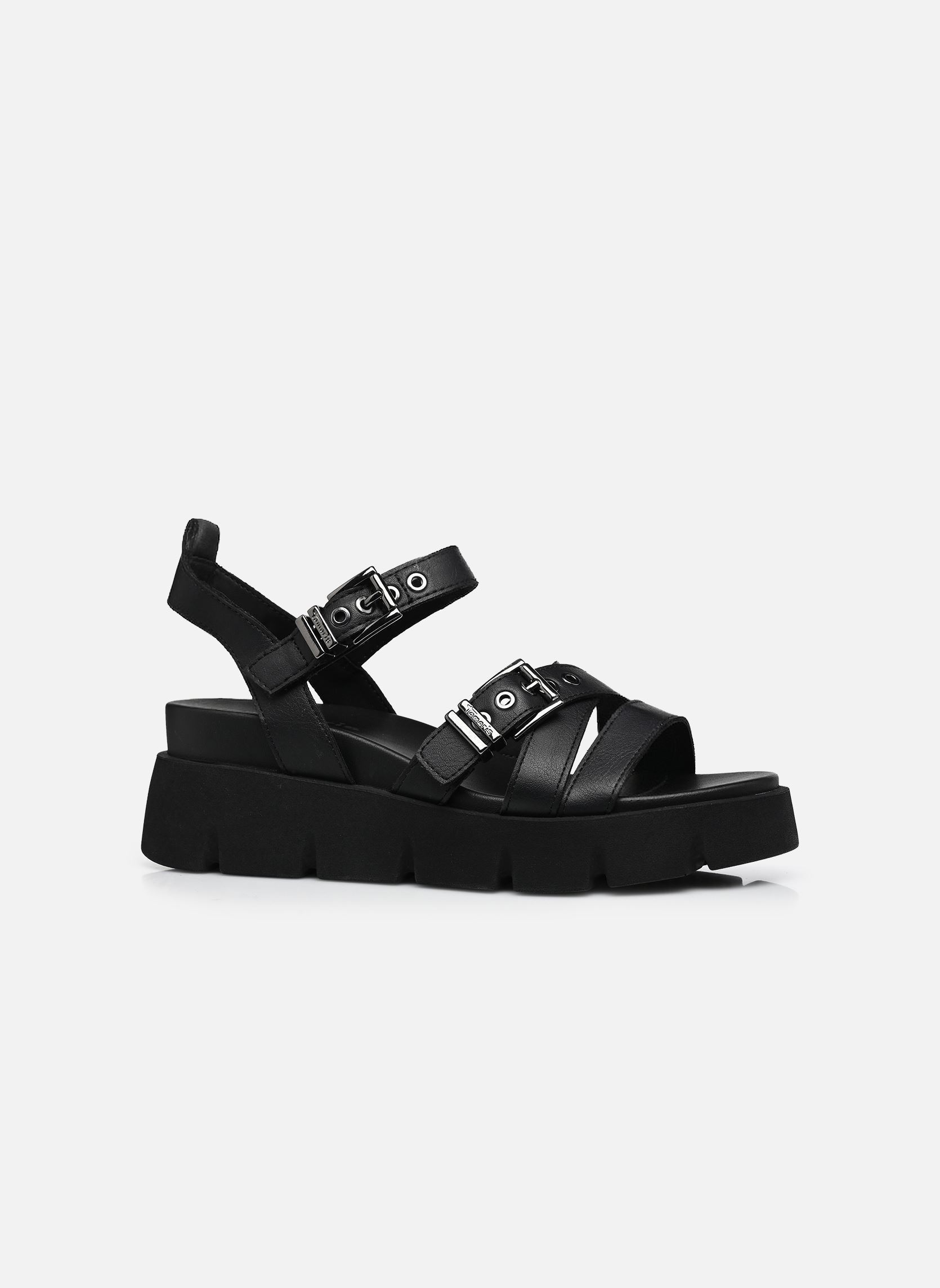 Sandales compensées et plateformes 28510-46 femme noir Tamaris Sandales compensées et plateformes 28510-46 femme noir BLACK