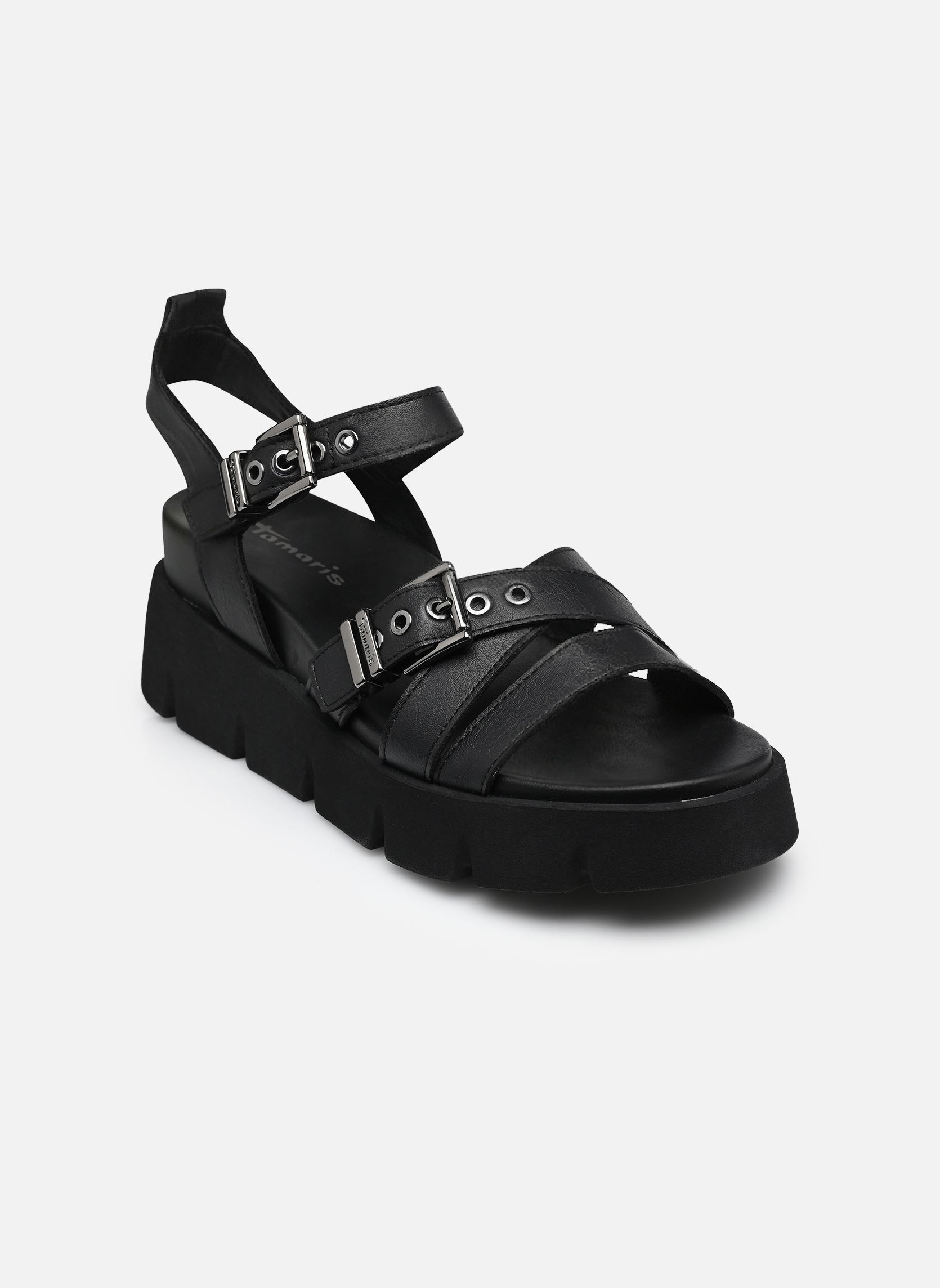 Sandales compensées et plateformes 28510-46 femme noir Tamaris Sandales compensées et plateformes 28510-46 femme noir BLACK