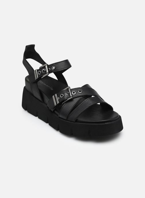 Tamaris Keil- und Plateausandalen 28510-46 damen schwarz