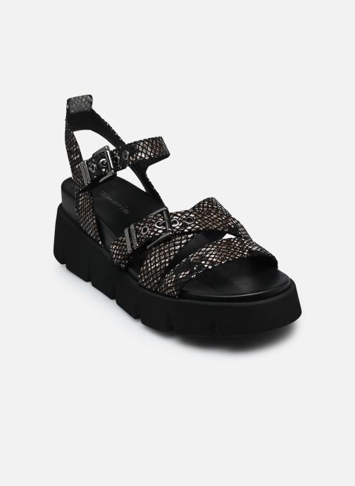 Tamaris Sandales compensées et plateformes 28511-46 femme noir