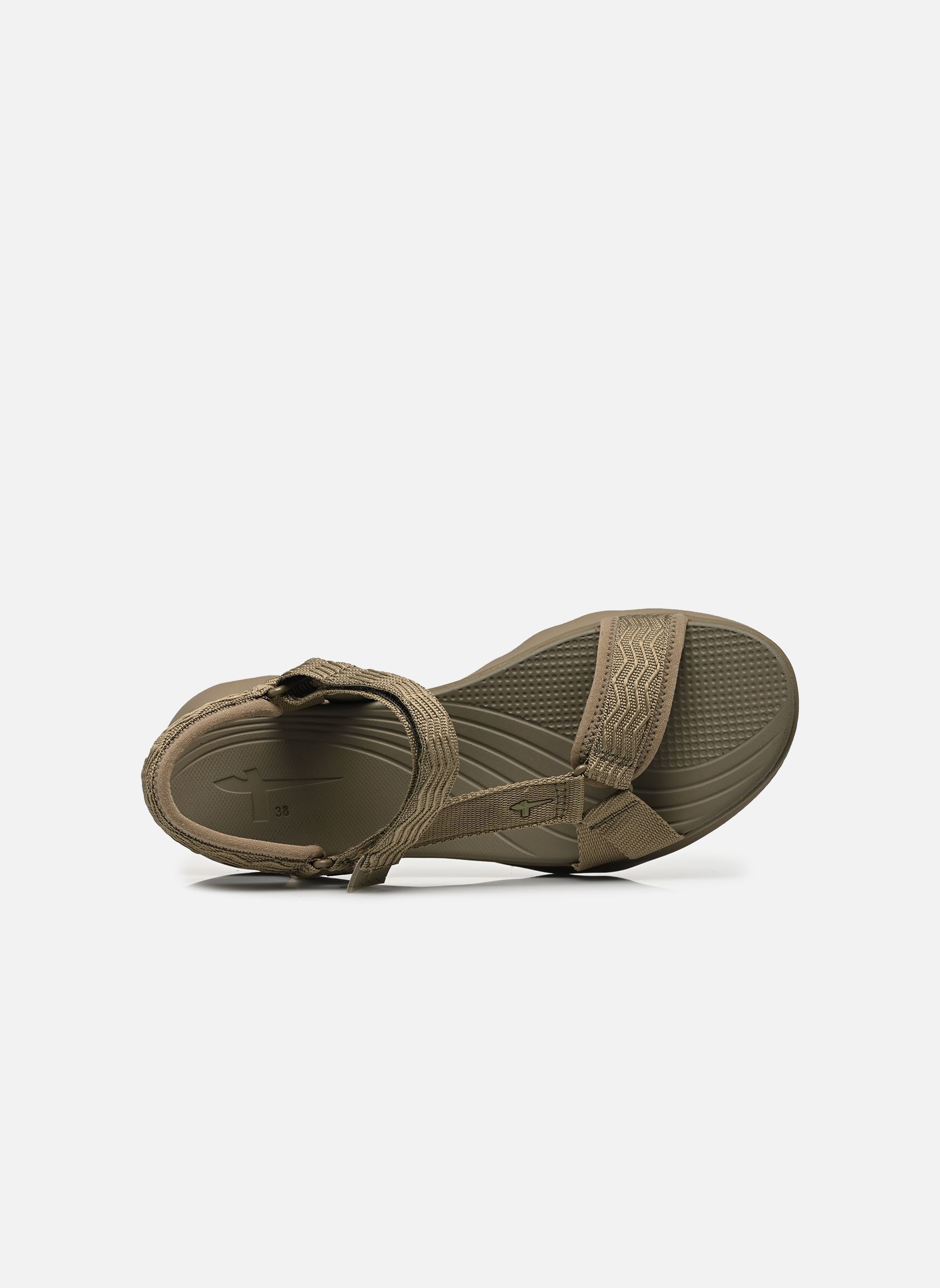 Sandales compensées et plateformes 28700-46 femme vert Tamaris Sandales compensées et plateformes 28700-46 femme vert OLIVE