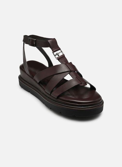 Tamaris Sandalen met sleehak en plateau 28709-46 dames bruin