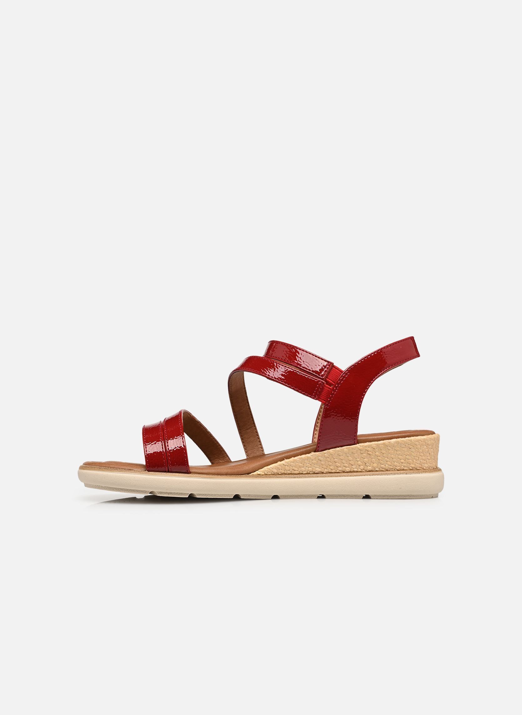 Keil- und Plateausandalen 28713-46 damen rot Tamaris Keil- und Plateausandalen 28713-46 damen rot RED PATENT