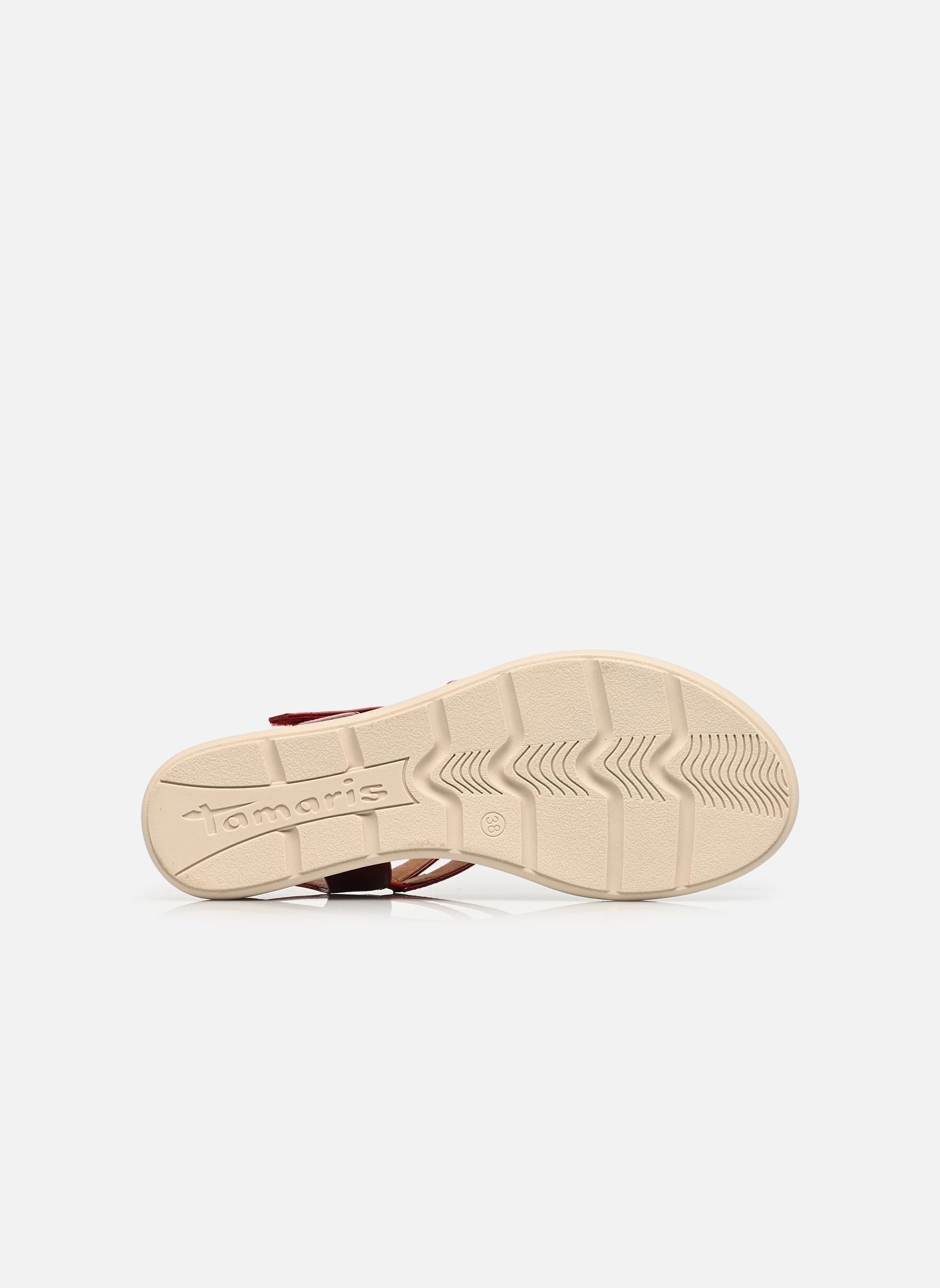 Keil- und Plateausandalen 28713-46 damen rot Tamaris Keil- und Plateausandalen 28713-46 damen rot RED PATENT