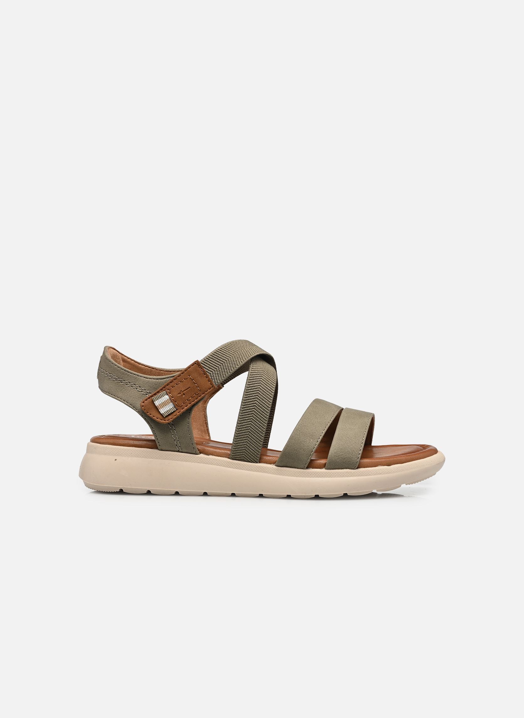 Sandales compensées et plateformes 28726-46 femme vert Tamaris Sandales compensées et plateformes 28726-46 femme vert OLIVE