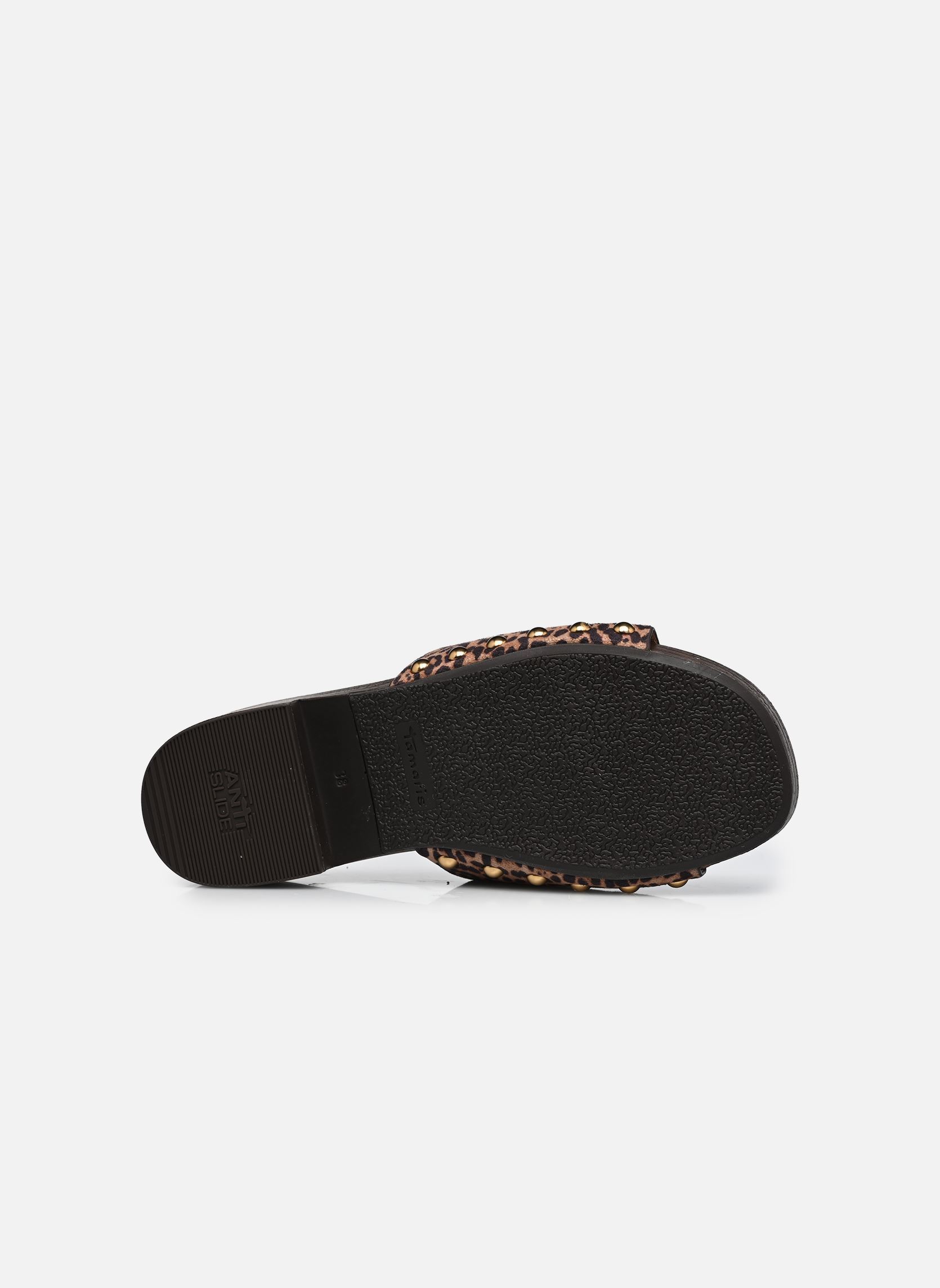 Pantoletten 27118-46 damen braun Tamaris Pantoletten 27118-46 damen braun COGNAC LEOPARD