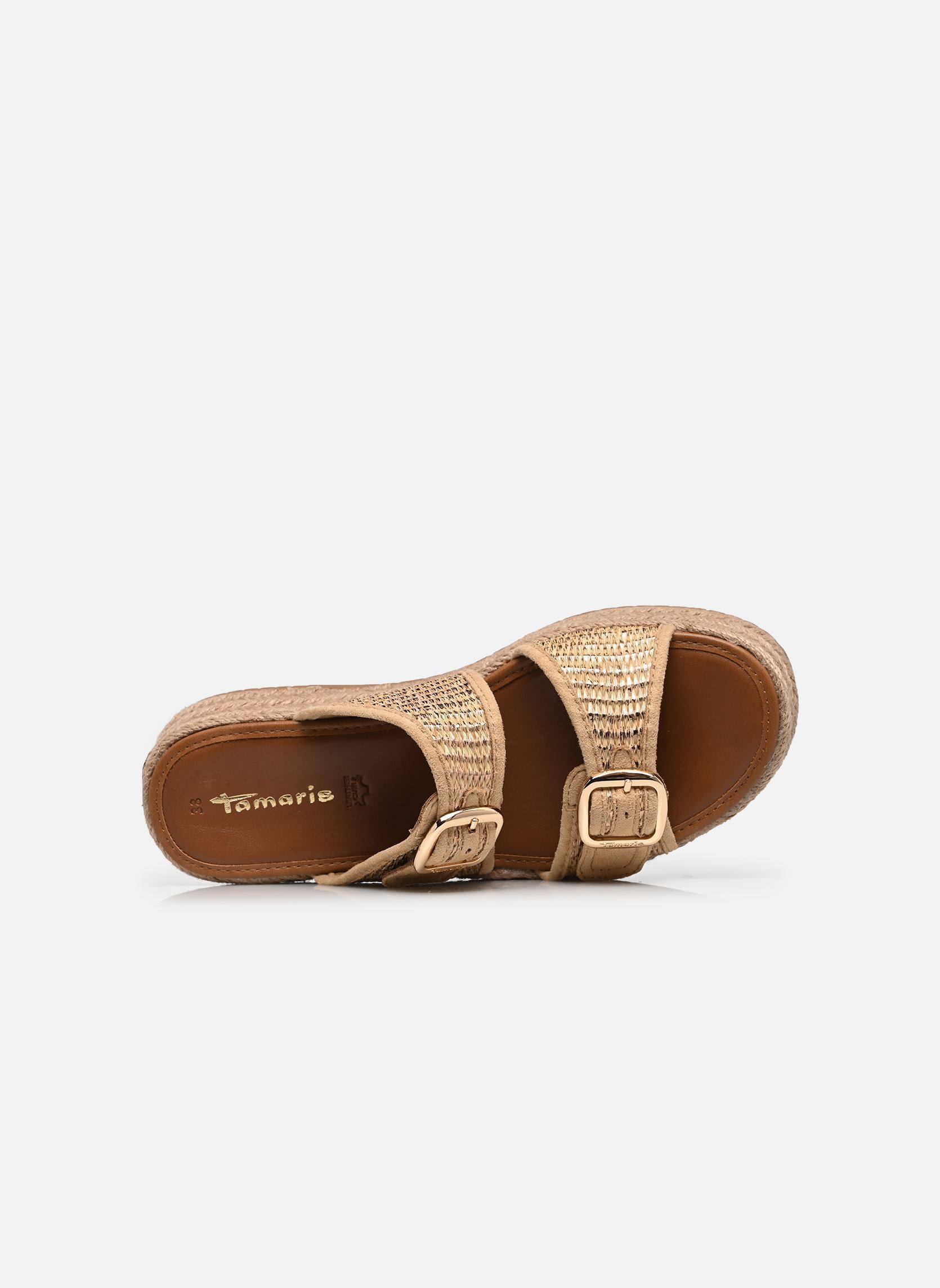 Pantoletten 27221-46 damen gold und bronze Tamaris Pantoletten 27221-46 damen gold und bronze LIGHT GOLD