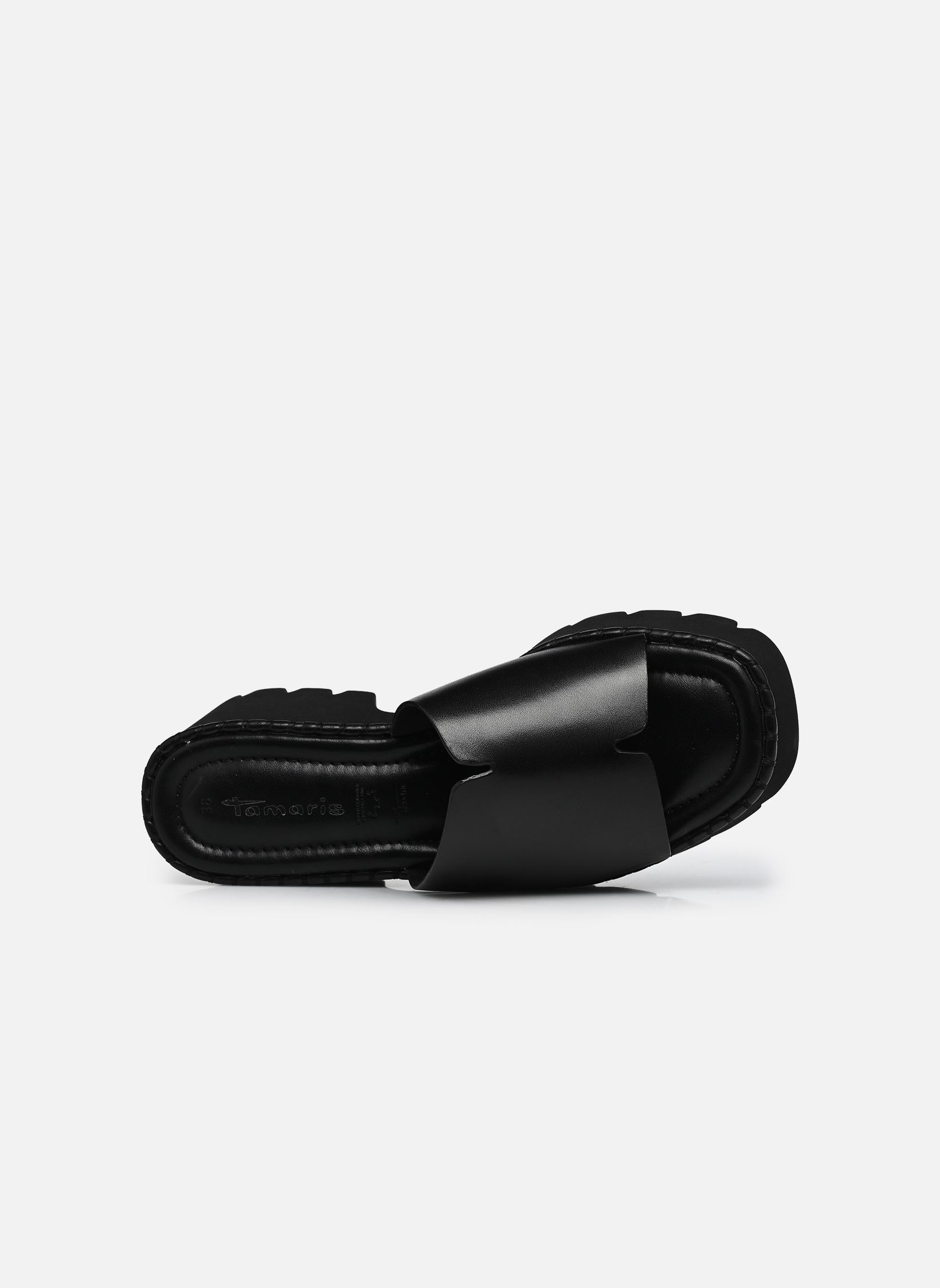 Pantoletten 27235-46 damen schwarz Tamaris Pantoletten 27235-46 damen schwarz BLACK LEATHER