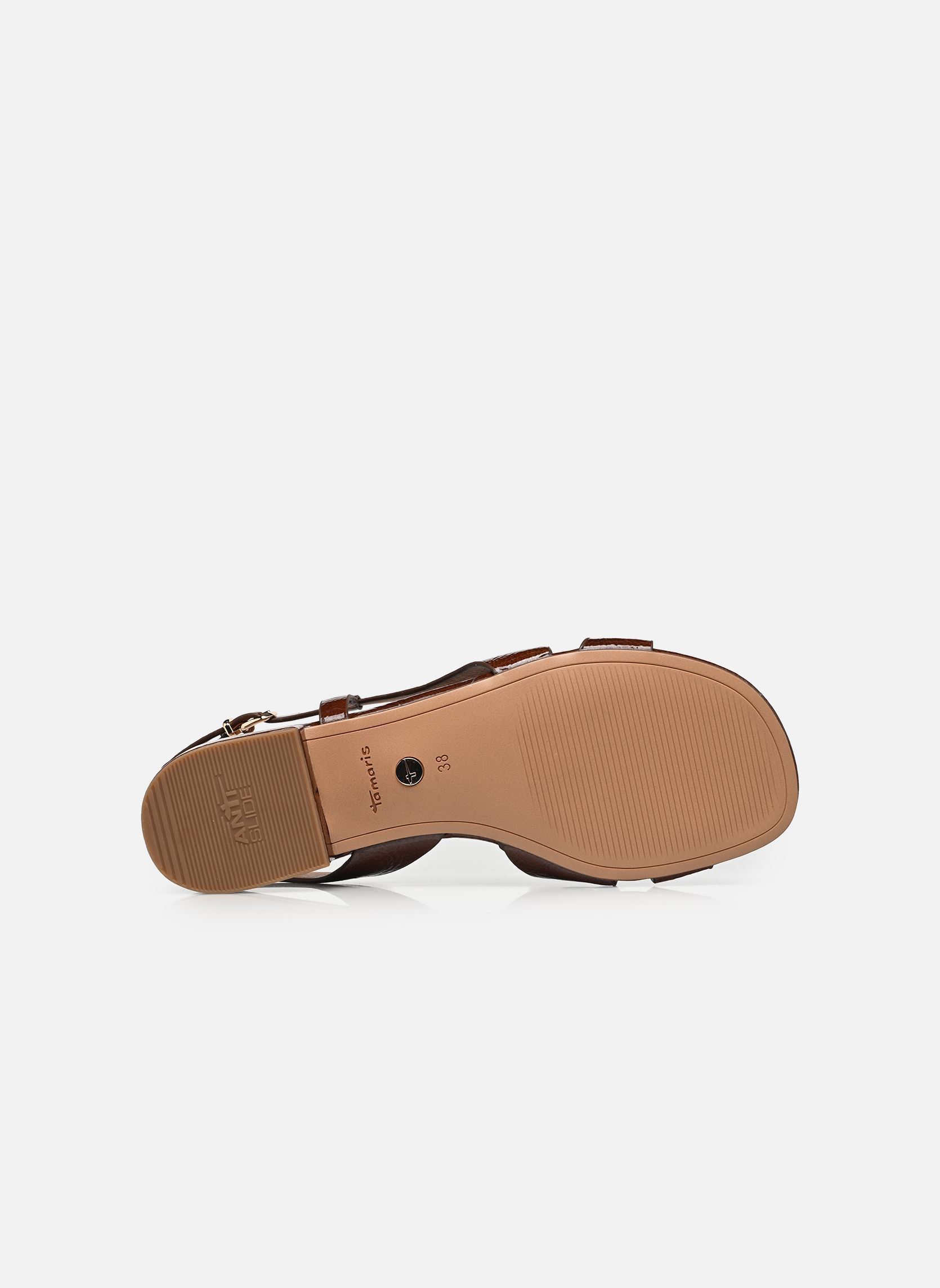Sandalen 28123-46 dames bruin Tamaris Sandalen 28123-46 dames bruin COGNAC PATENT