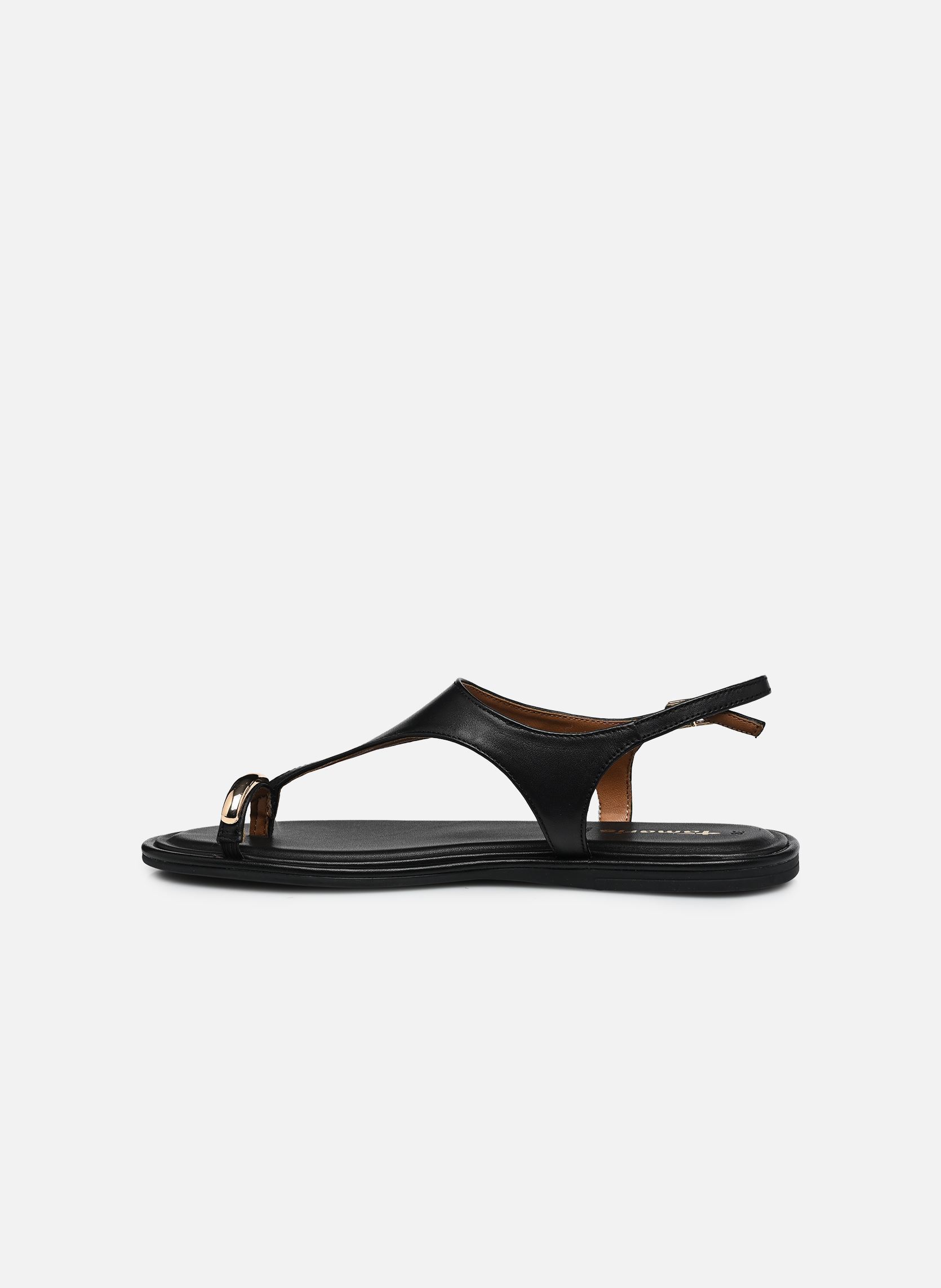 Sandalen 28142-46 damen schwarz Tamaris Sandalen 28142-46 damen schwarz BLACK LEATHER