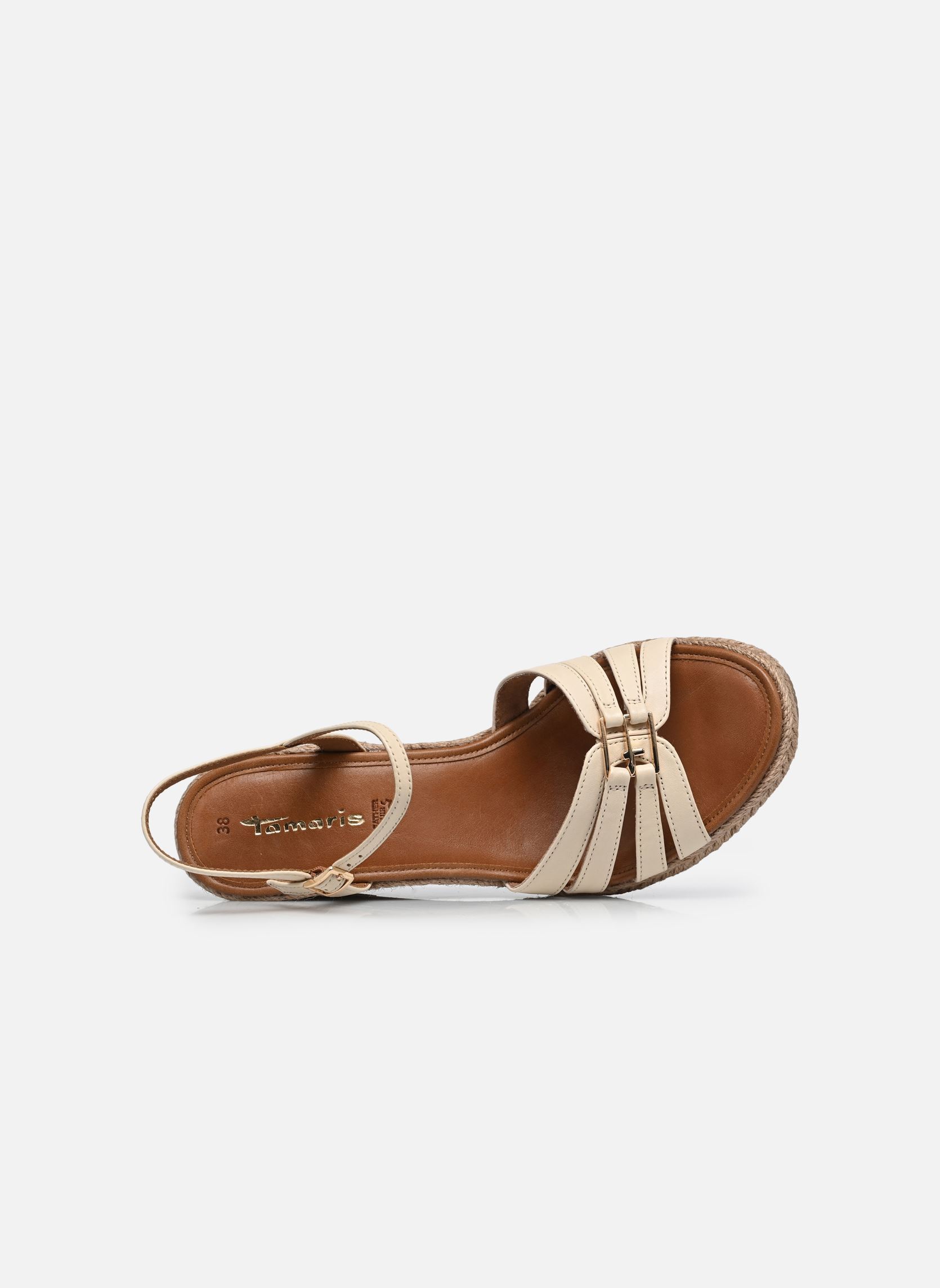 Keil- und Plateau-Espadrilles 28312-46 damen weiß Tamaris Keil- und Plateau-Espadrilles 28312-46 damen weiß OFFWHITE