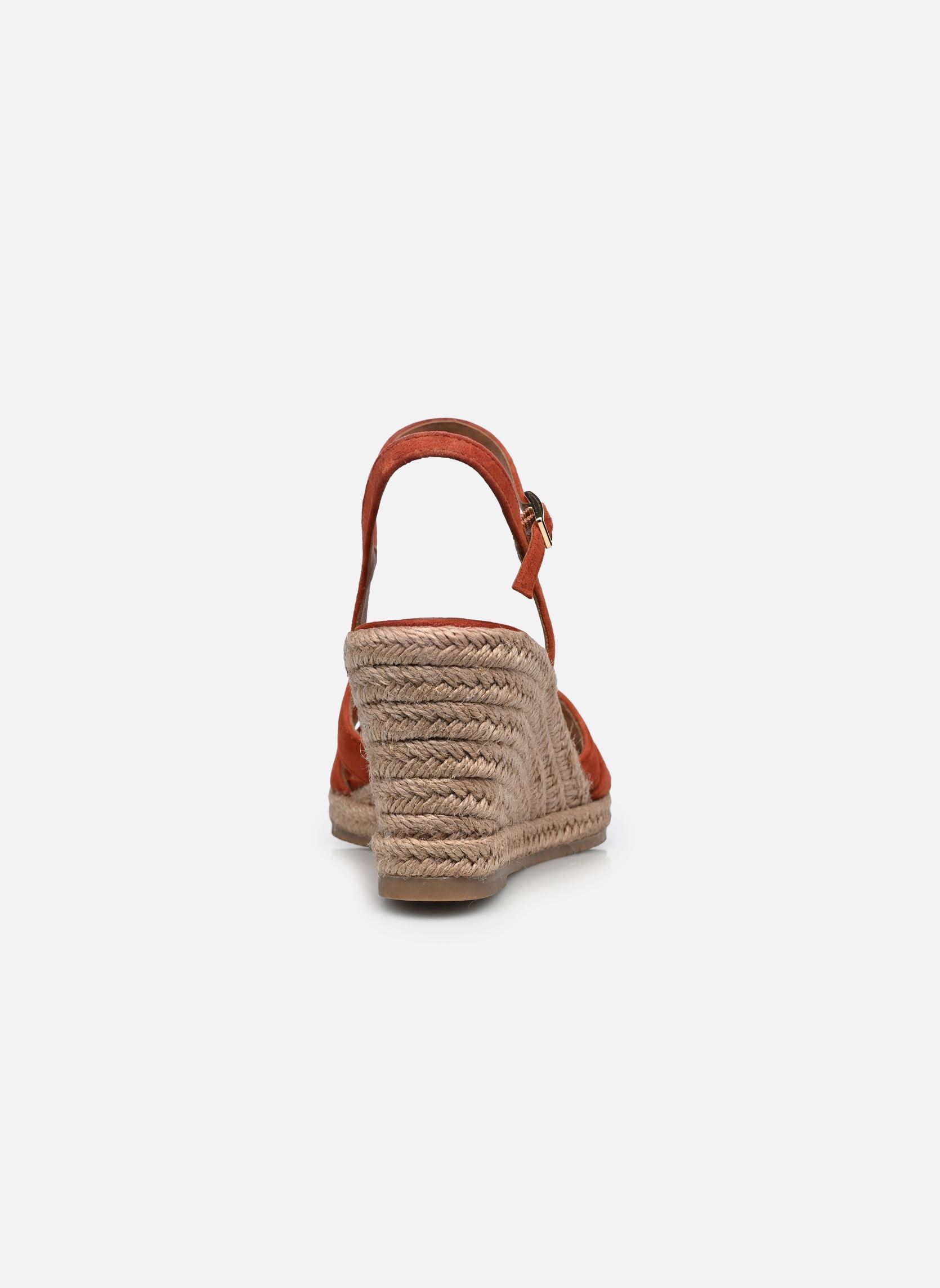 Espadrilles met sleehak en plateau 28312-46 dames rood Tamaris Espadrilles met sleehak en plateau 28312-46 dames rood TERRACOTTA