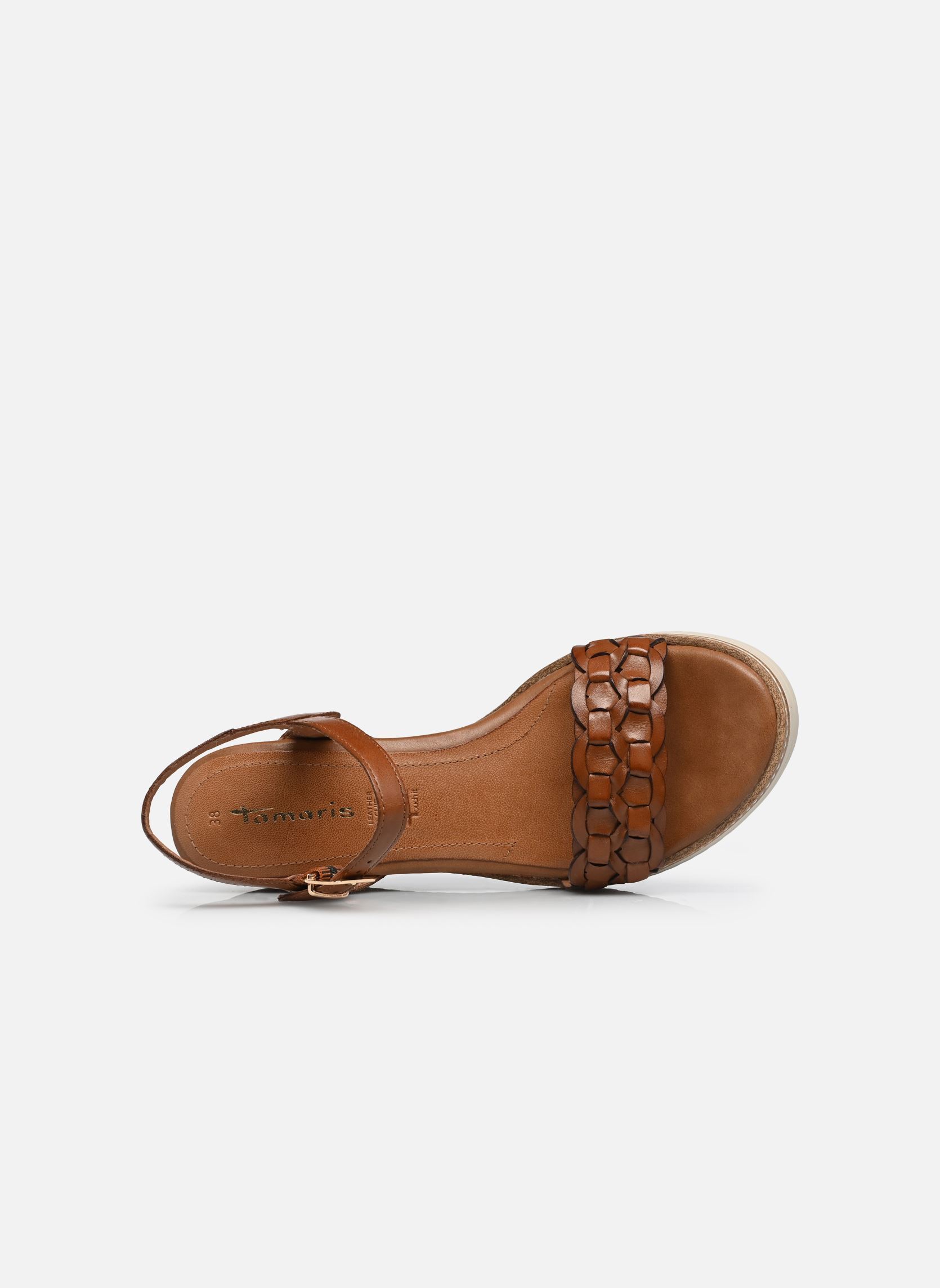 Sandales compensées et plateformes 28334-46 femme marron Tamaris Sandales compensées et plateformes 28334-46 femme marron COGNAC