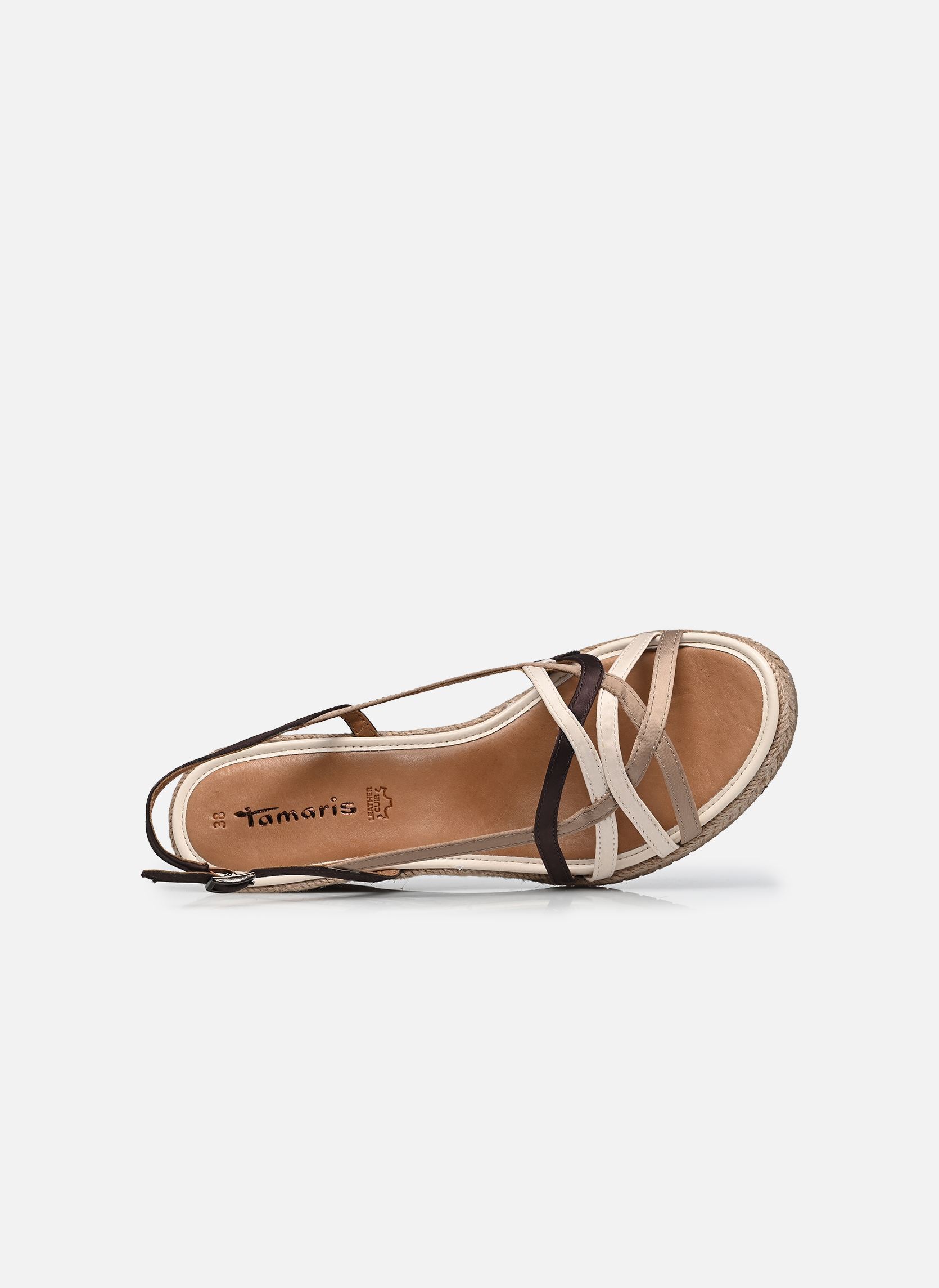 Espadrilles compensées et plateformes 28364-46 femme multicolore Tamaris Espadrilles compensées et plateformes 28364-46 femme multicolore TAUPE COMB