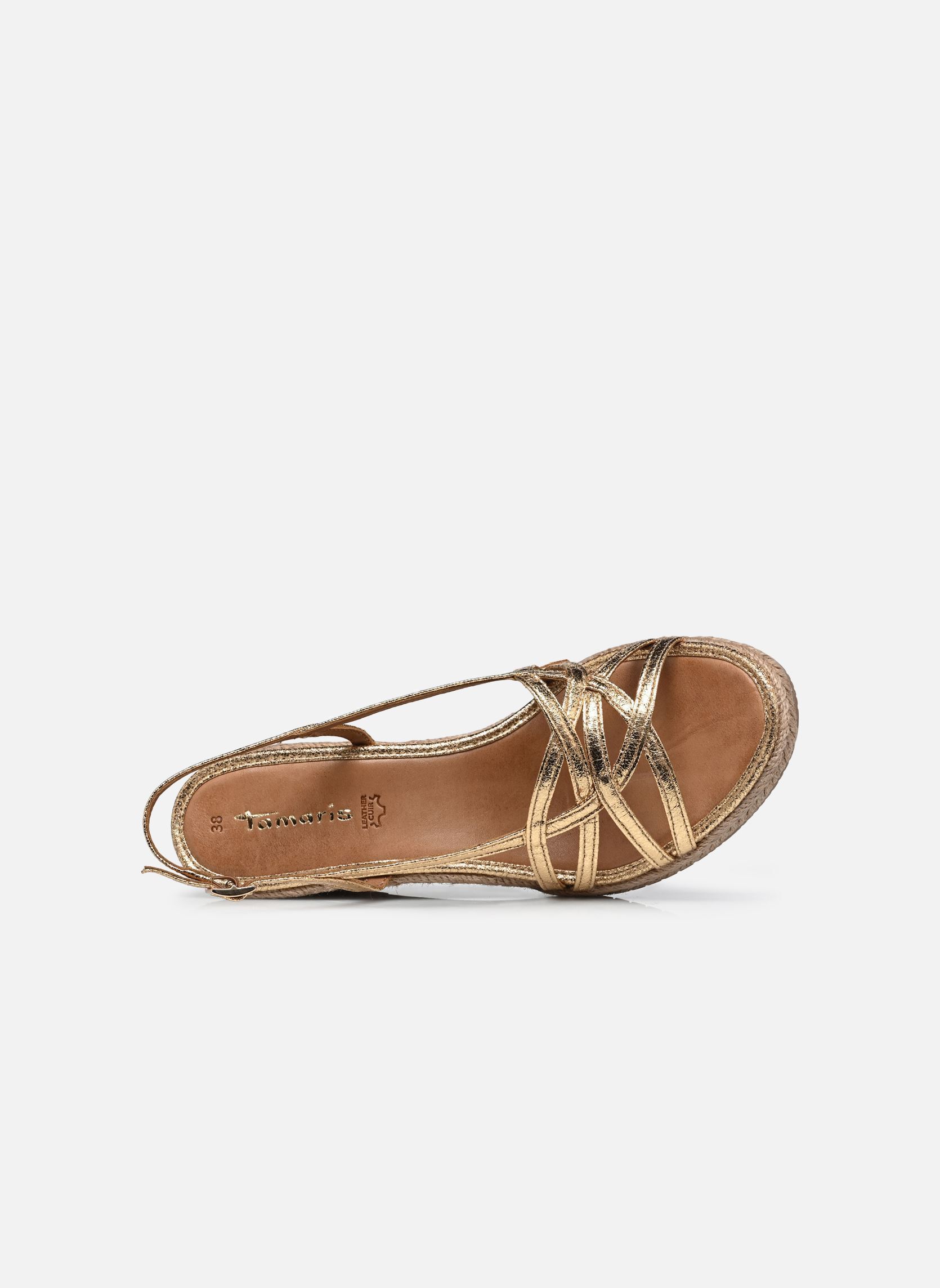 Espadrilles compensées et plateformes 28364-46 femme or et bronze Tamaris Espadrilles compensées et plateformes 28364-46 femme or et bronze GOLD
