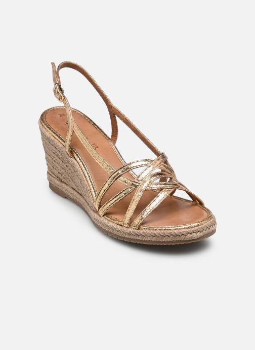 Tamaris Espadrilles compensées et plateformes 28364-46 femme or et bronze