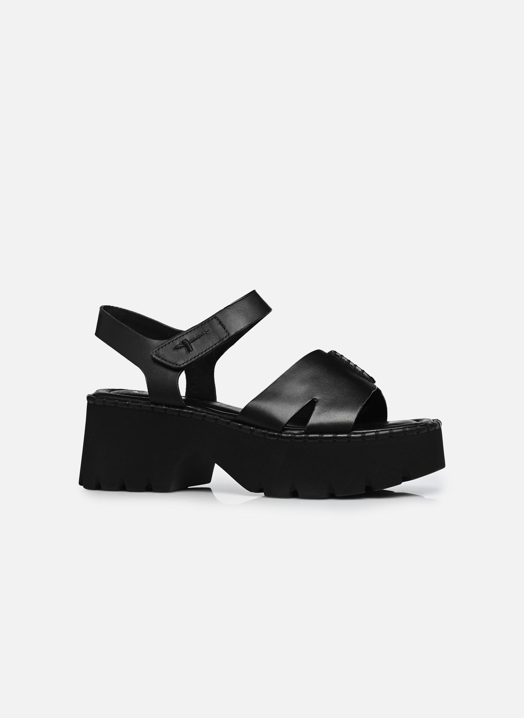 Sandales compensées et plateformes 28377-46 femme noir Tamaris Sandales compensées et plateformes 28377-46 femme noir BLACK LEATHER