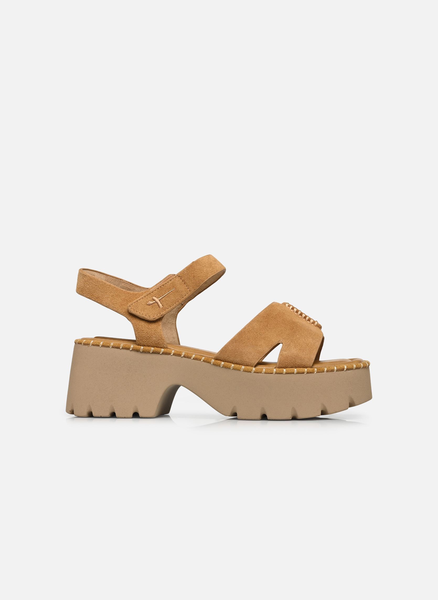Sandales compensées et plateformes 28377-46 femme marron Tamaris Sandales compensées et plateformes 28377-46 femme marron CAMEL