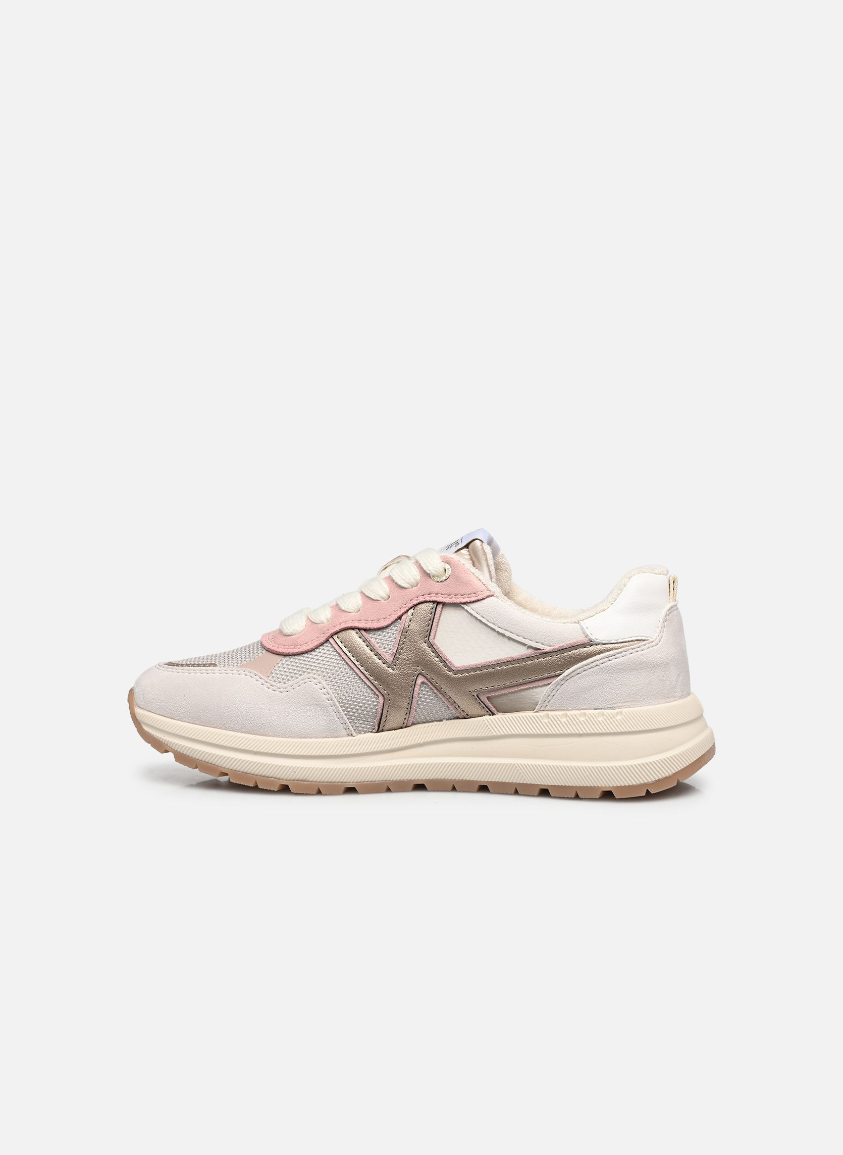Sneakers 26M0702002 dames meerkleurig Mustang shoes Sneakers 26M0702002 dames meerkleurig Cream-Gold