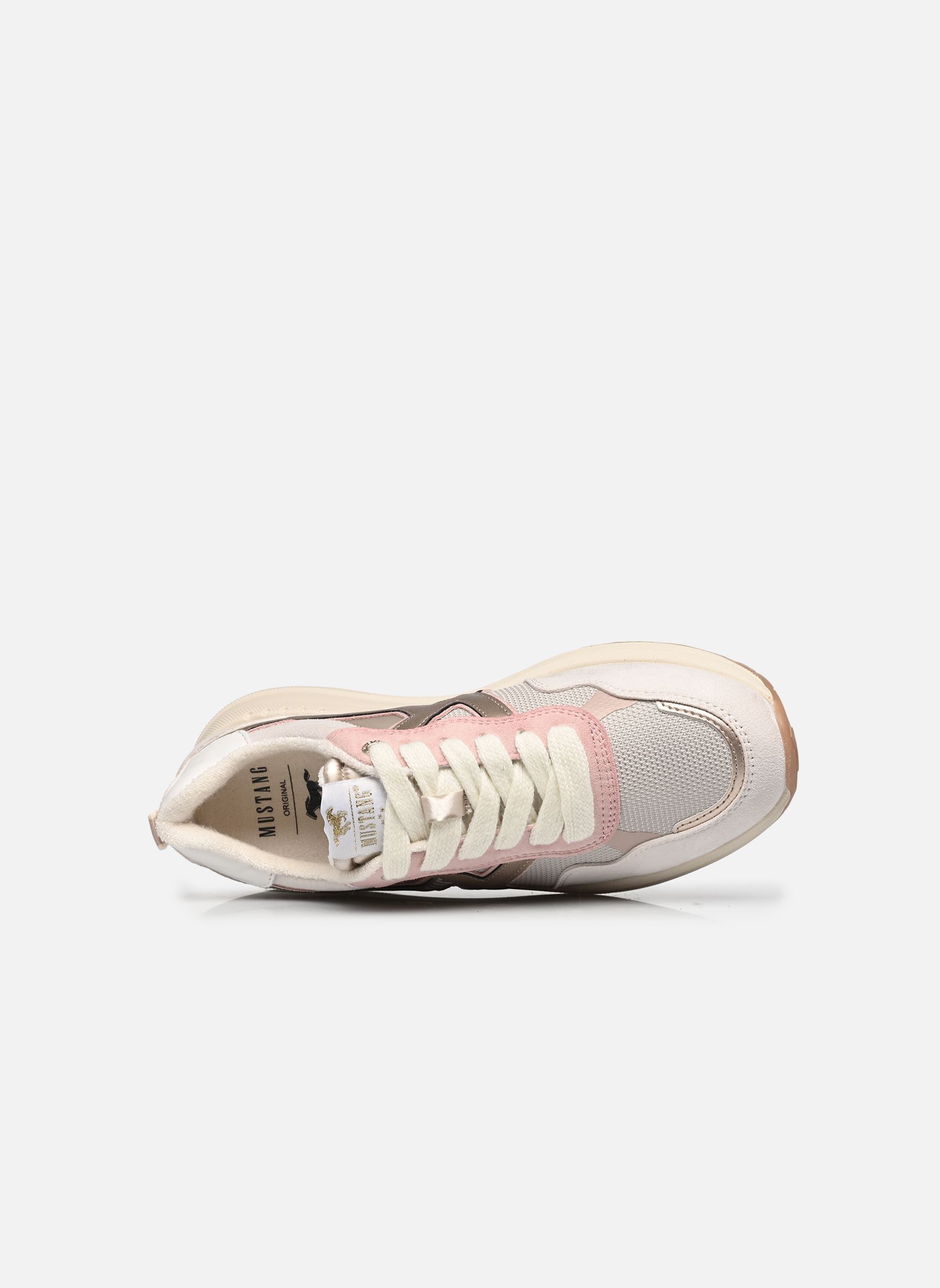 Sneakers 26M0702002 dames meerkleurig Mustang shoes Sneakers 26M0702002 dames meerkleurig Cream-Gold