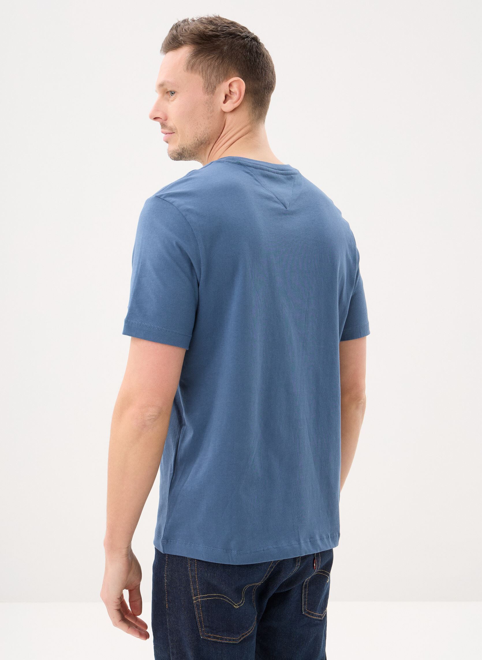 T-shirts met korte mouwen Script Logo Tee heren blauw Tommy Hilfiger T-shirts met korte mouwen Script Logo Tee heren blauw AEGEAN SEA