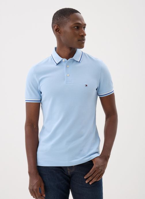 Tommy Hilfiger Polos manches courtes Tipped Slim Fit Seas homme bleu