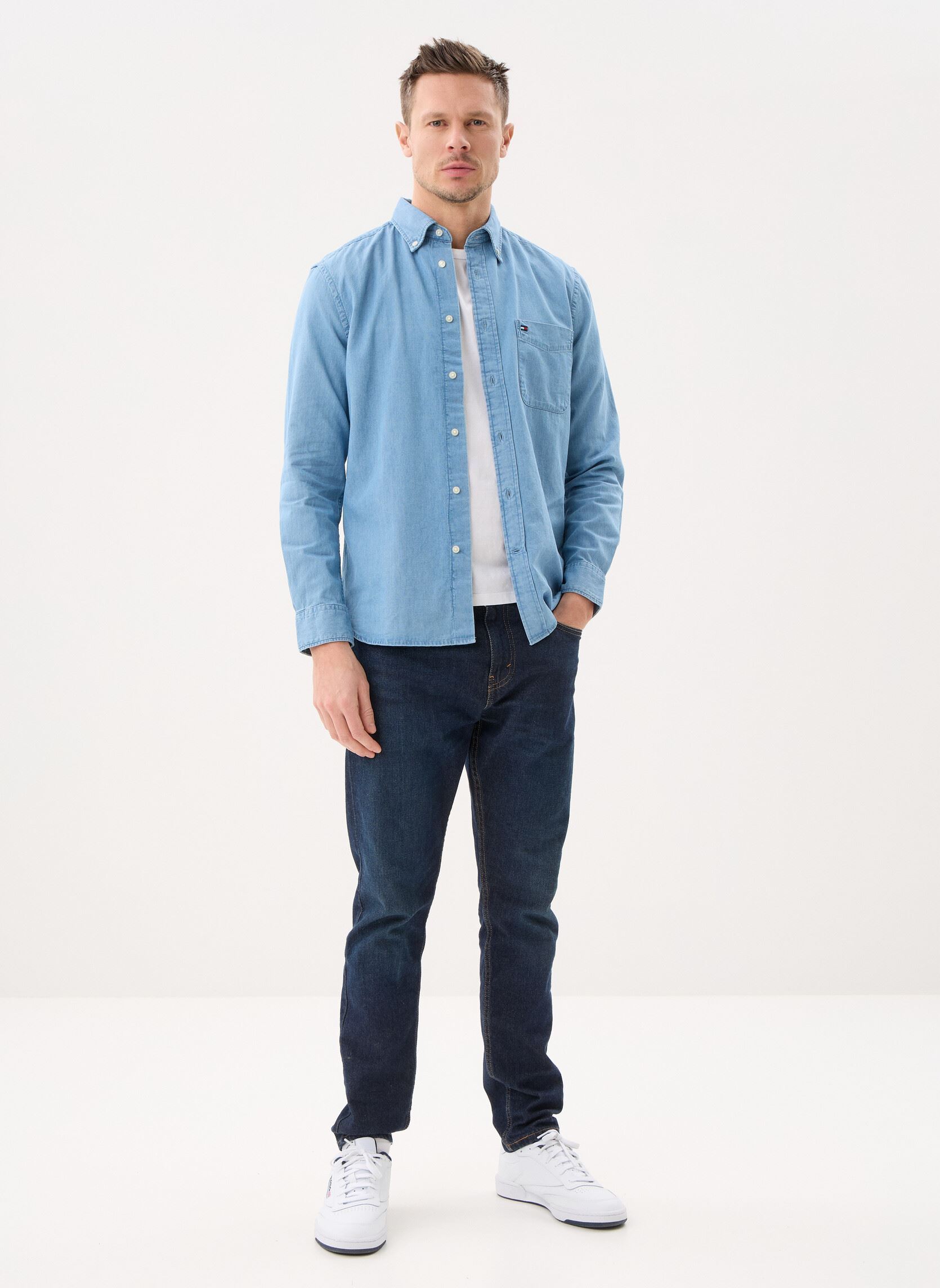 Hemden Bedford Indigo Rf Sh herren blau Tommy Hilfiger Hemden Bedford Indigo Rf Sh herren blau MEDIUM BLUE INDIGO