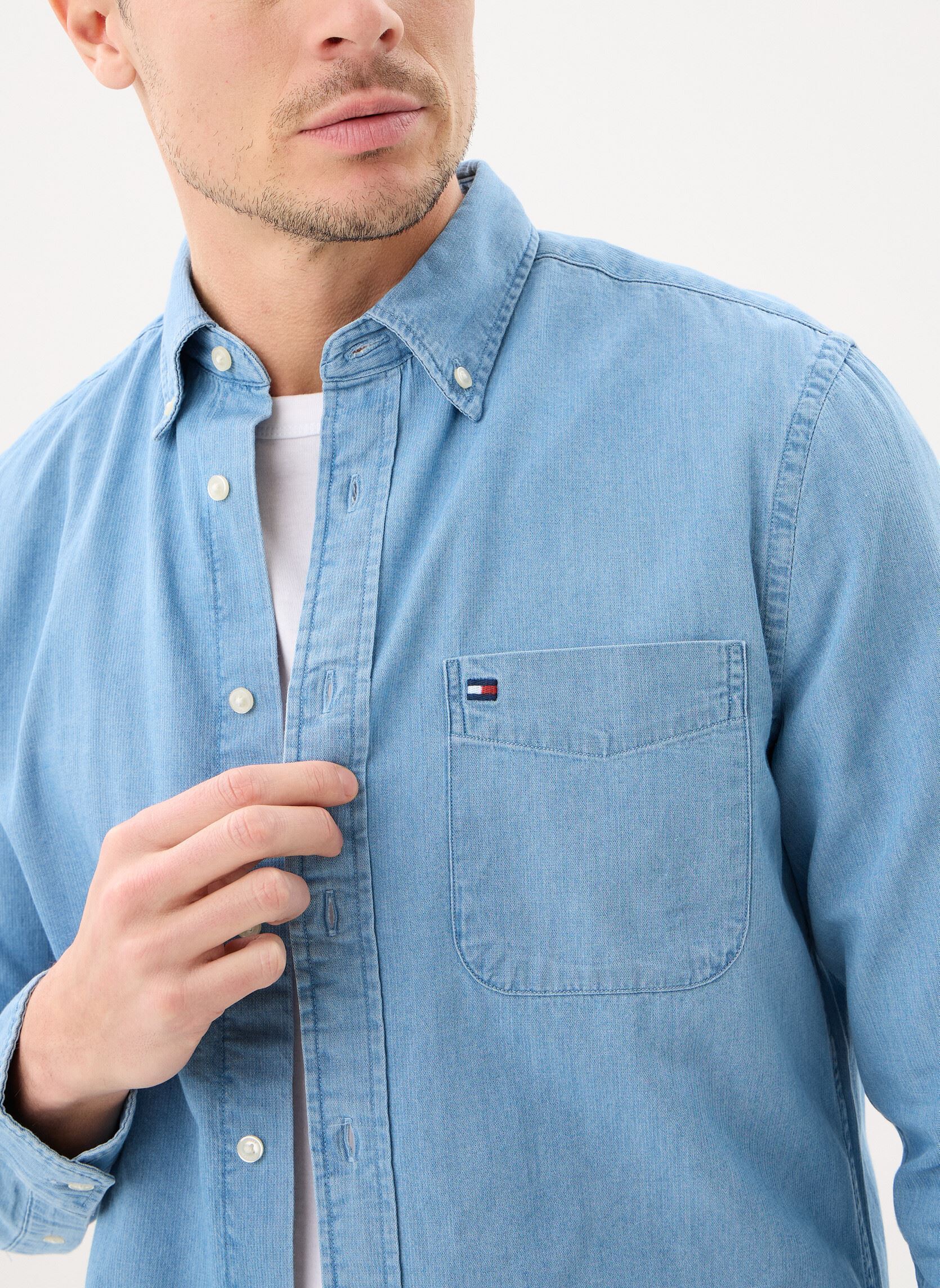 Hemden Bedford Indigo Rf Sh herren blau Tommy Hilfiger Hemden Bedford Indigo Rf Sh herren blau MEDIUM BLUE INDIGO