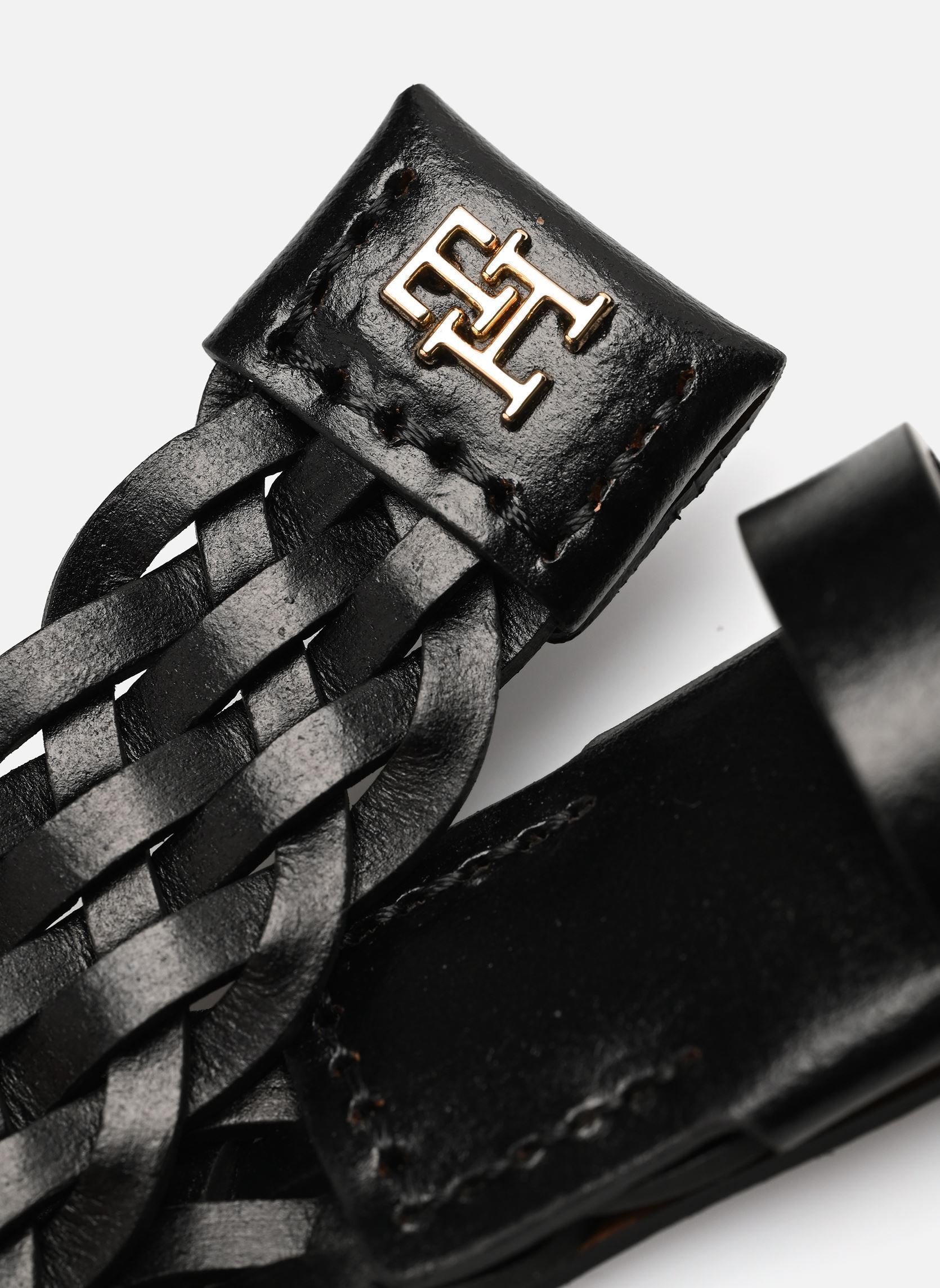 Riemen Th Chic 2.5 Woven Leather dames zwart Tommy Hilfiger Riemen Th Chic 2.5 Woven Leather dames zwart BLACK
