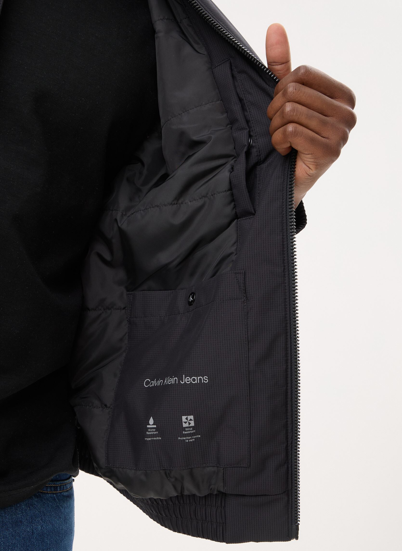 Blousons Ls Ripstop Padded Harrington Jkt homme noir Calvin Klein Jeans Blousons Ls Ripstop Padded Harrington Jkt homme noir BLACK