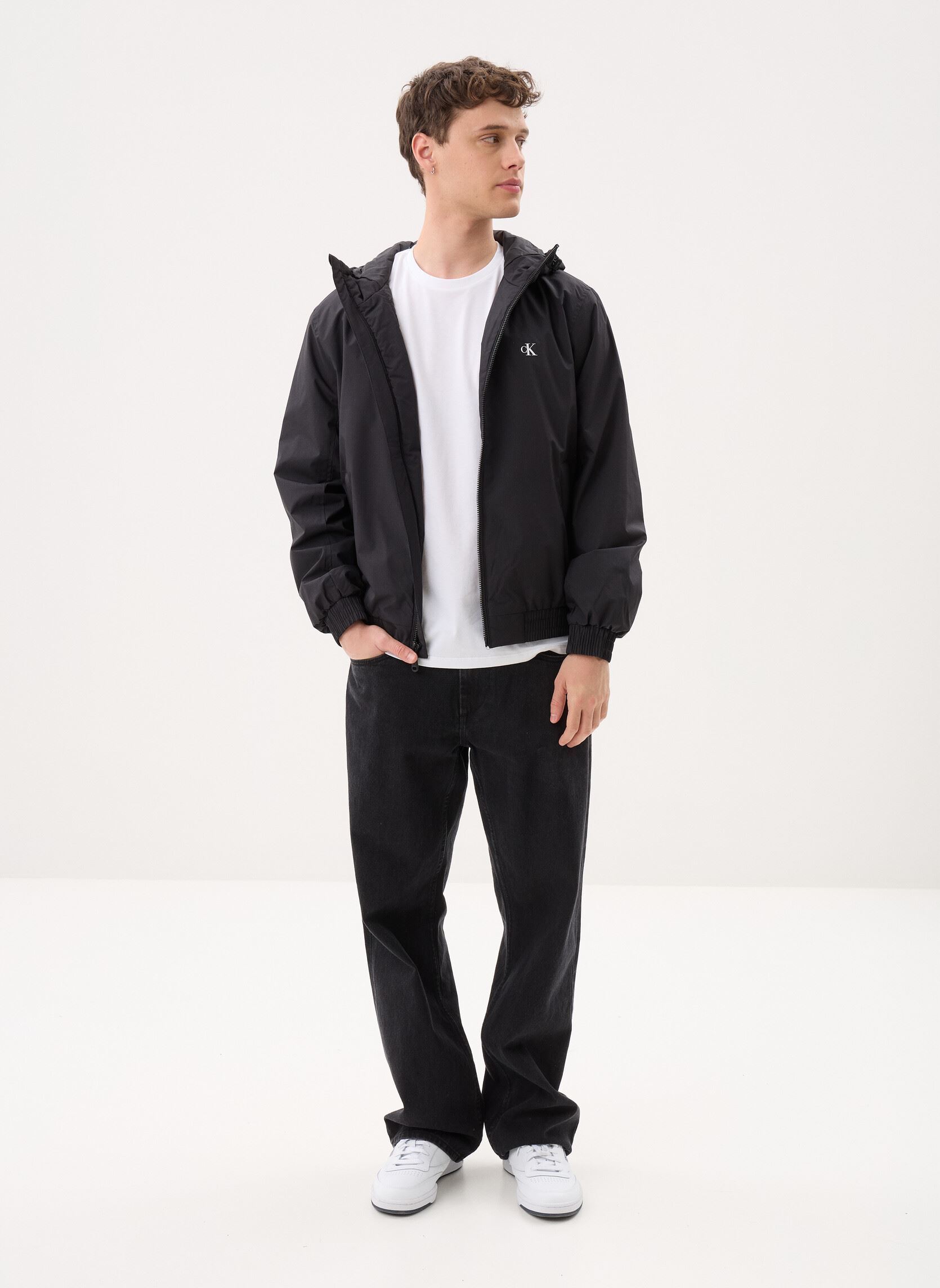 Blousons Ls Hooded Ripstop Harrington Jkt homme noir Calvin Klein Jeans Blousons Ls Hooded Ripstop Harrington Jkt homme noir BLACK
